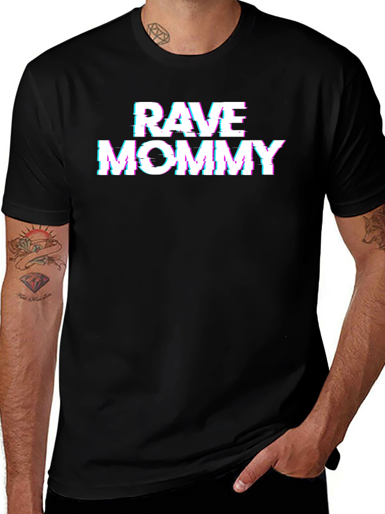 Rave Mommy Glitch T-Shirt - Cool Mom Style