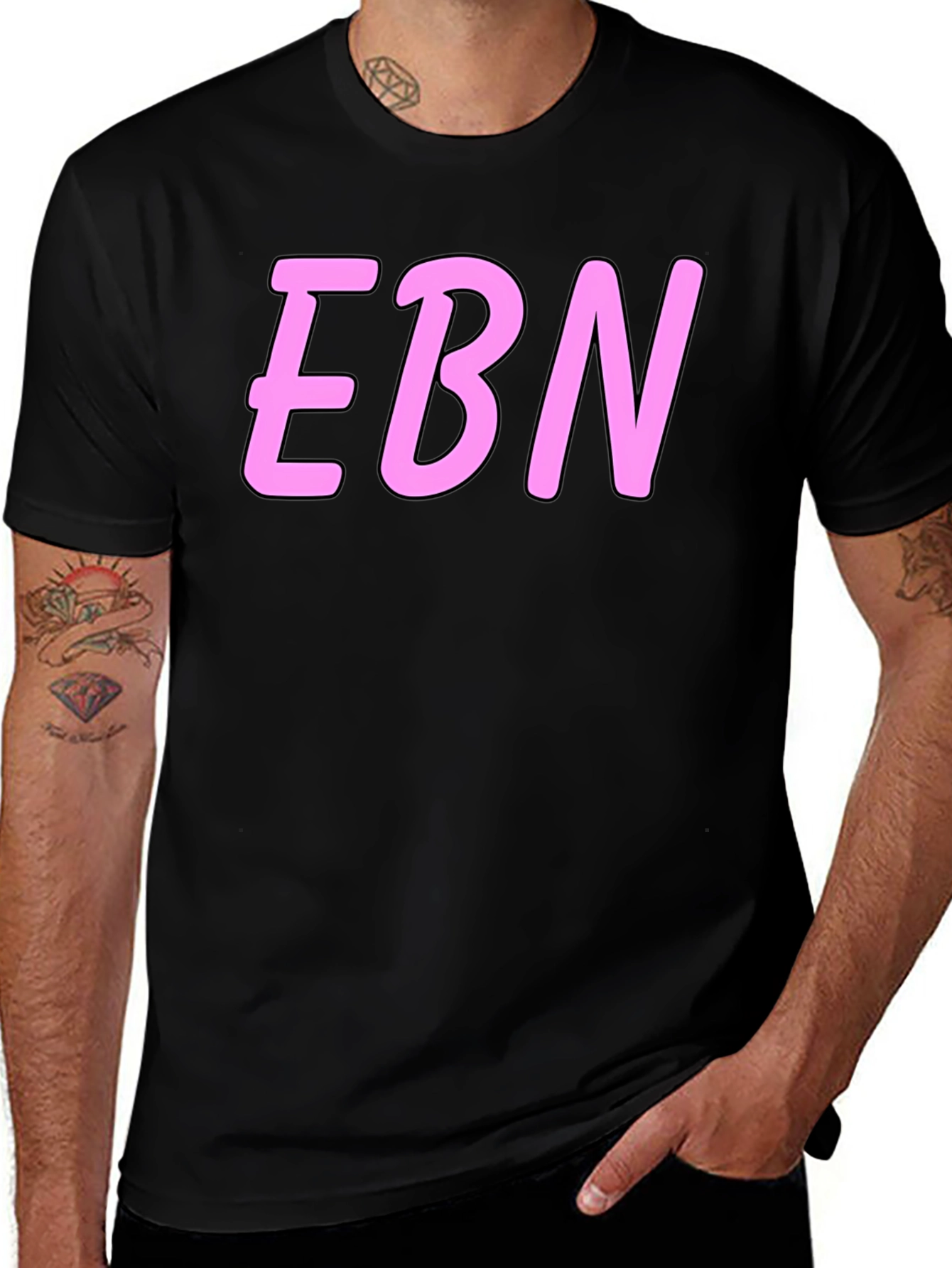 Variant 18 of EBN Black T-Shirt - Stylish & Comfortable Casual Wear