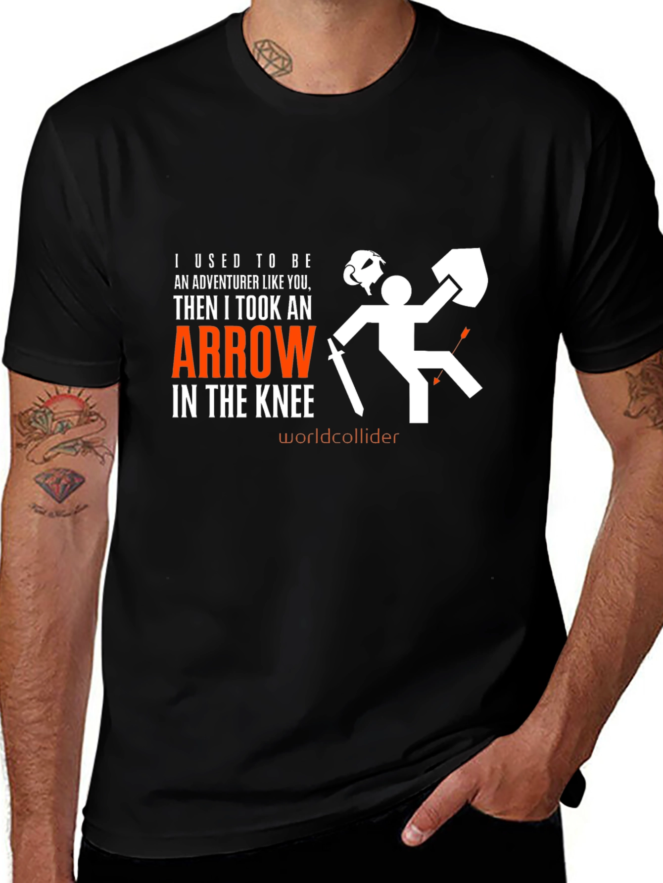 Variant 24 of Arrow In The Knee T-Shirt