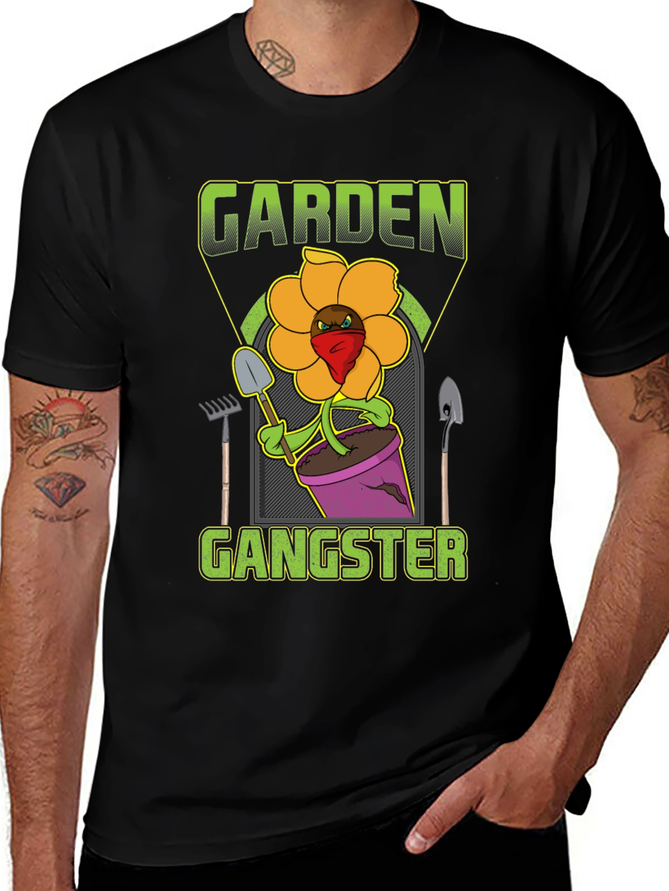 Variant 6 of Garden Gangster T-Shirt - Funny Gardening Tee