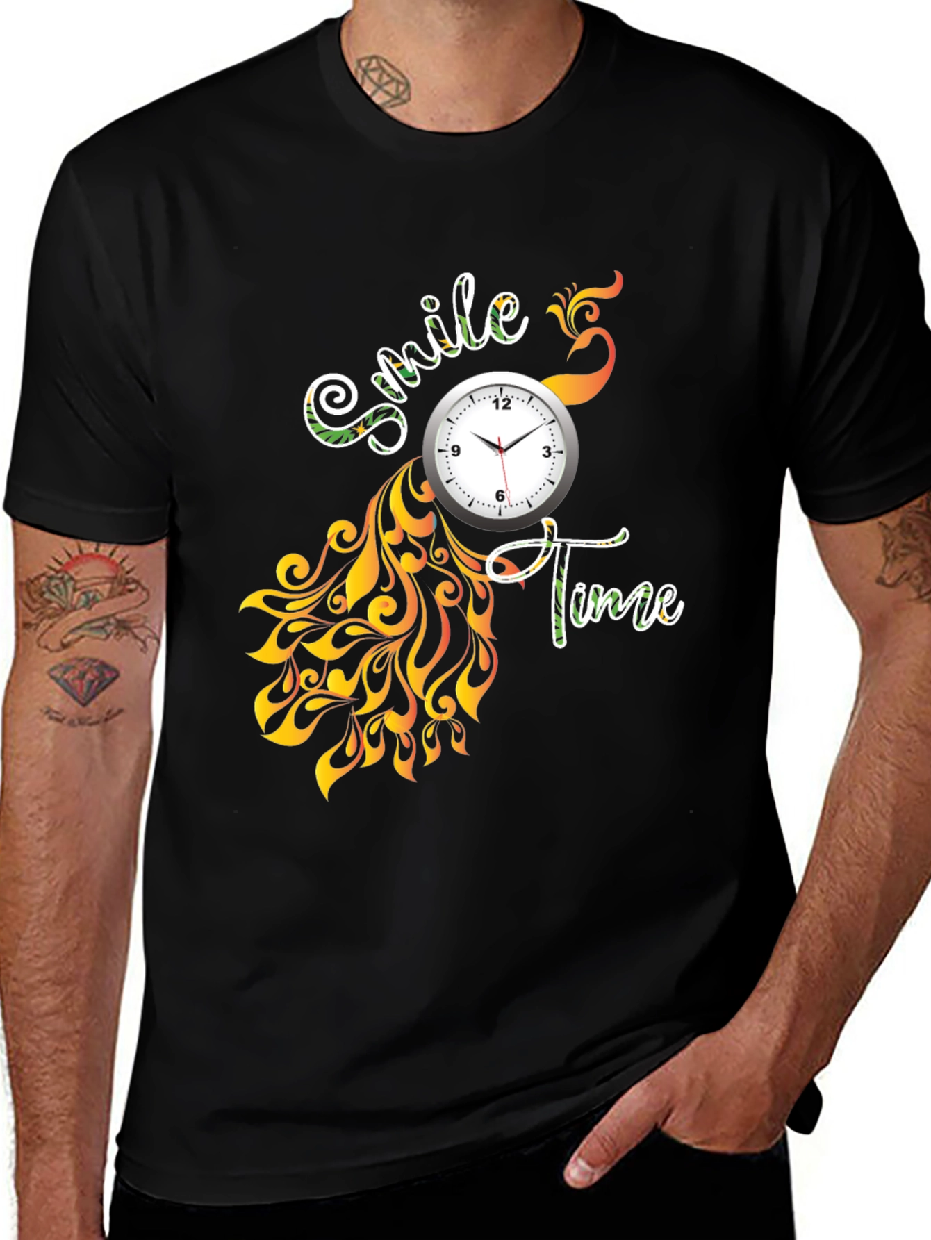 Variant 21 of Smile Time Black Graphic T-Shirt