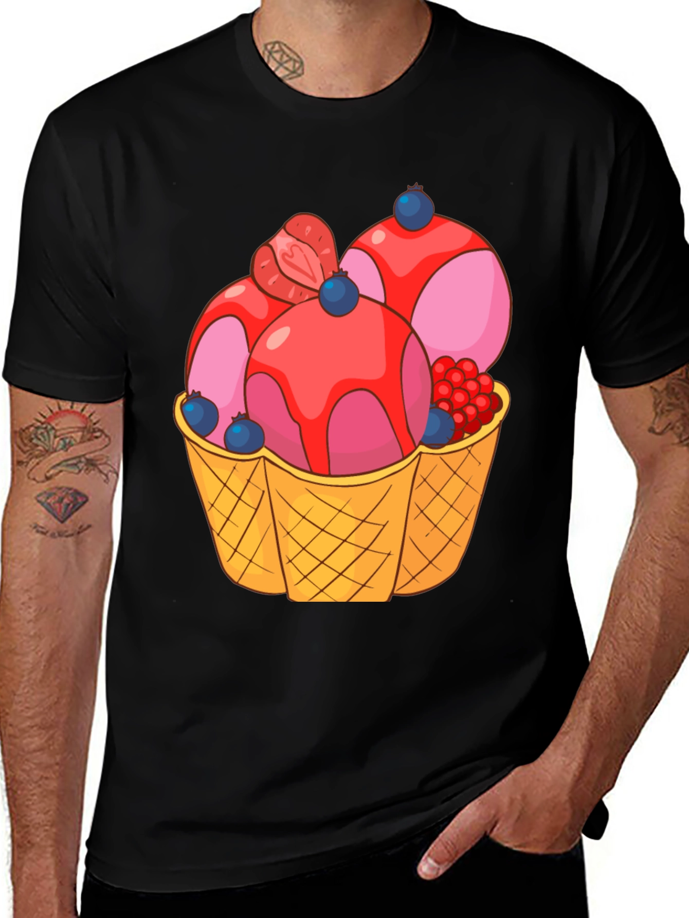 Variant 15 of Ice Cream Cone Graphic T-Shirt