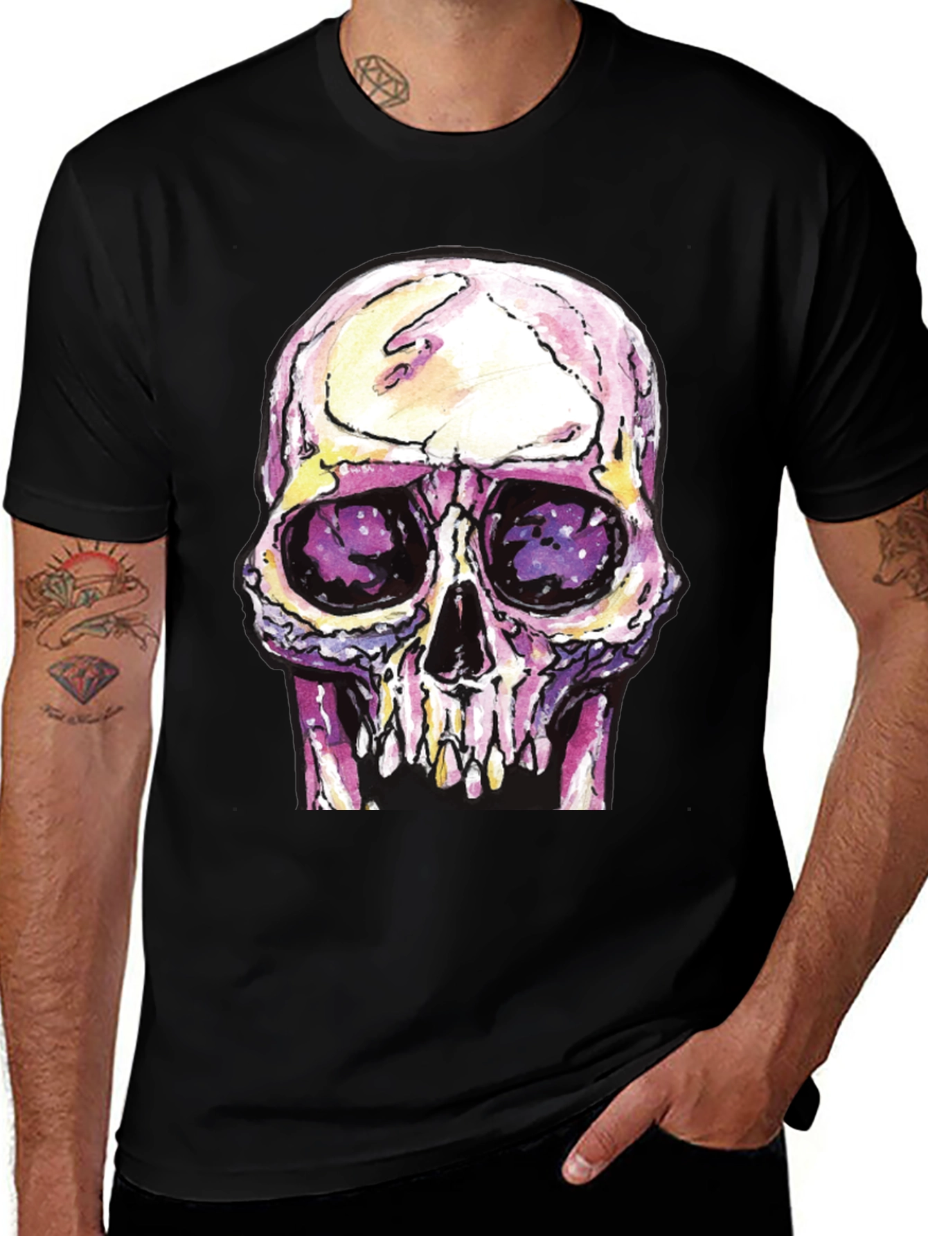 Variant 17 of Skull Graphic T-Shirt - Dark and Edgy Design