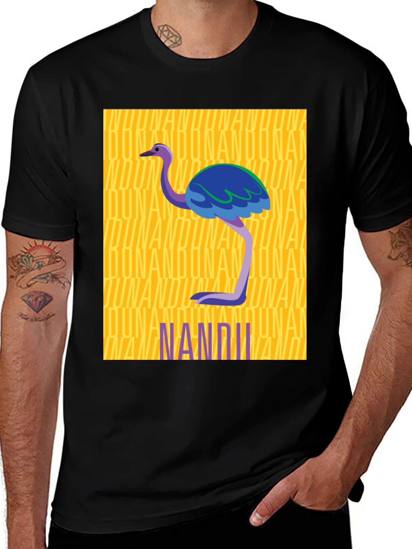 Variant 30 of Nandi Nounan Ostrich Graphic Tee