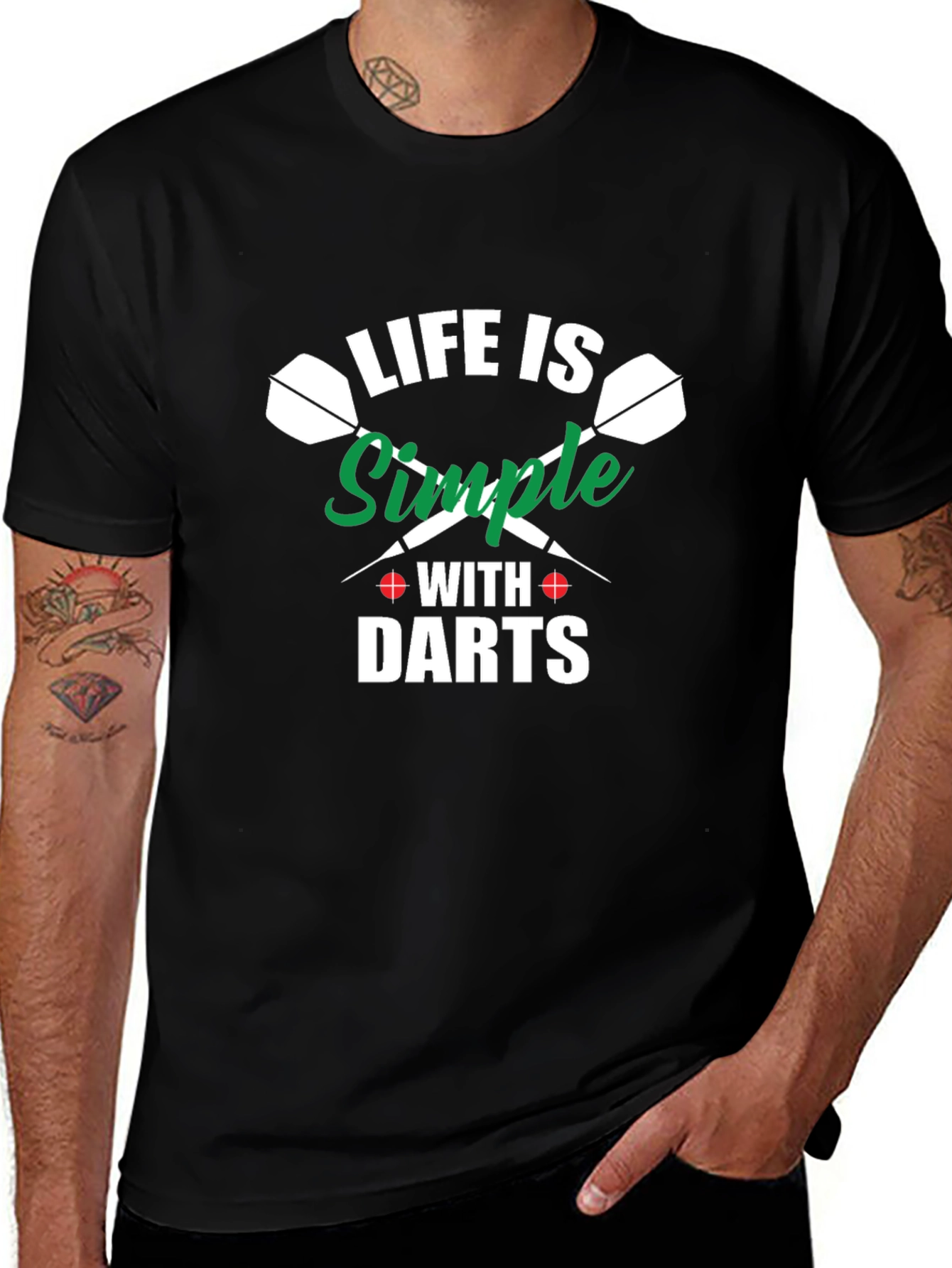 Variant 10 of Life is Simple with Darts T-Shirt