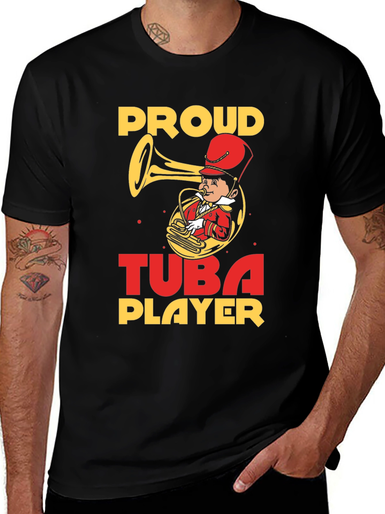Variant 21 of Proud Tuba Player Graphic T-Shirt