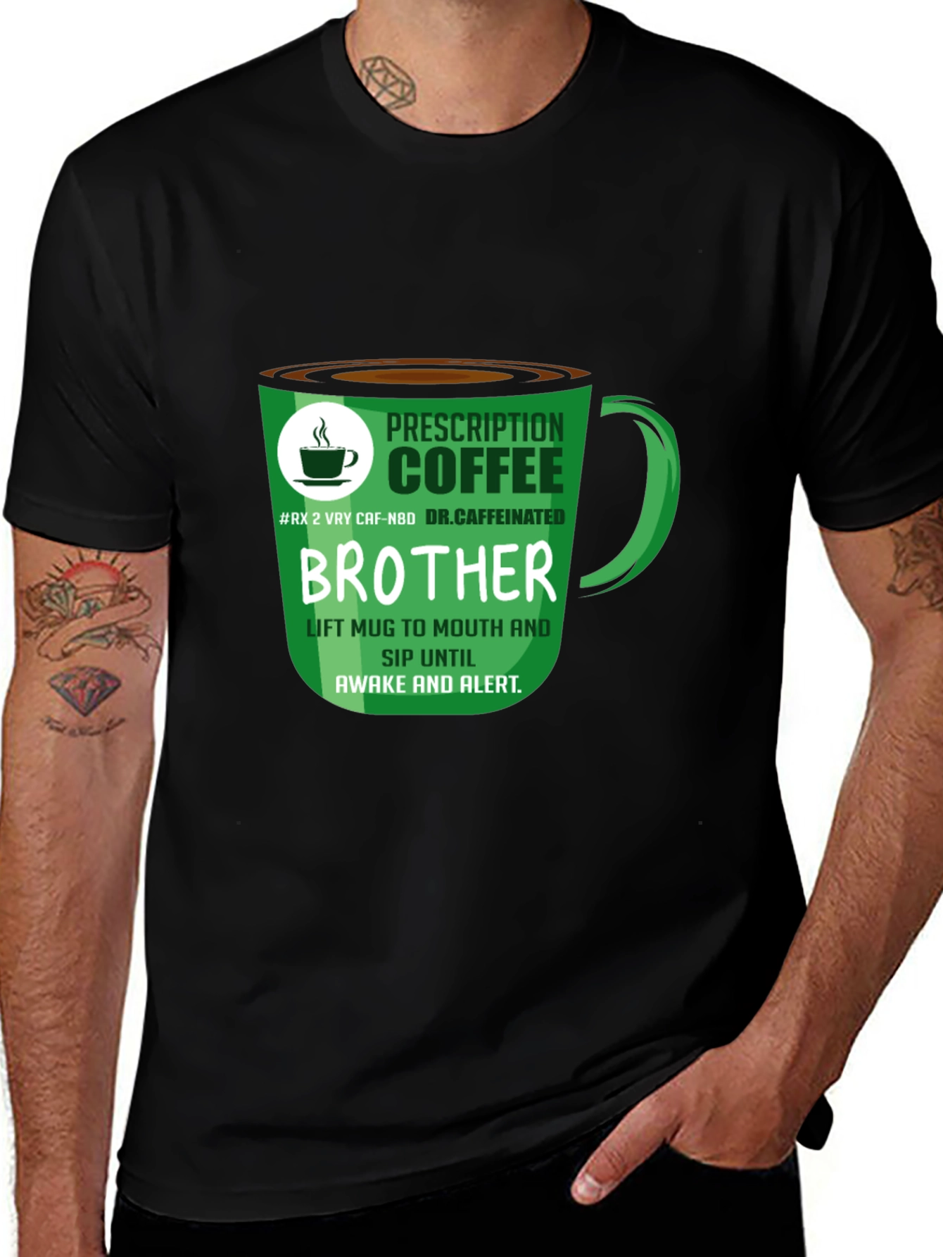 Variant 10 of Prescription Coffee Brother Graphic Tee