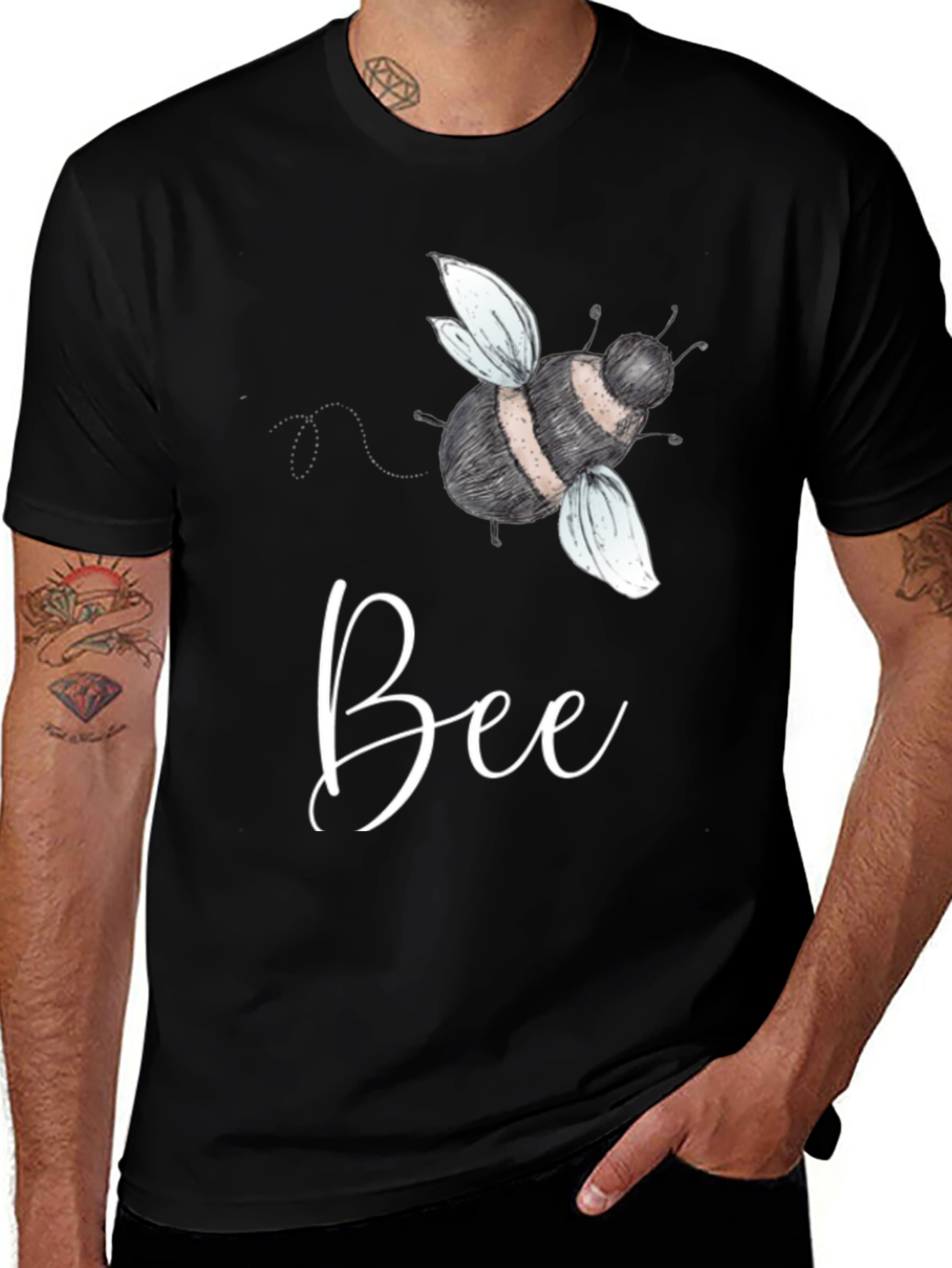 Variant 22 of Stylish Bee Graphic T-Shirt - Soft Cotton Blend