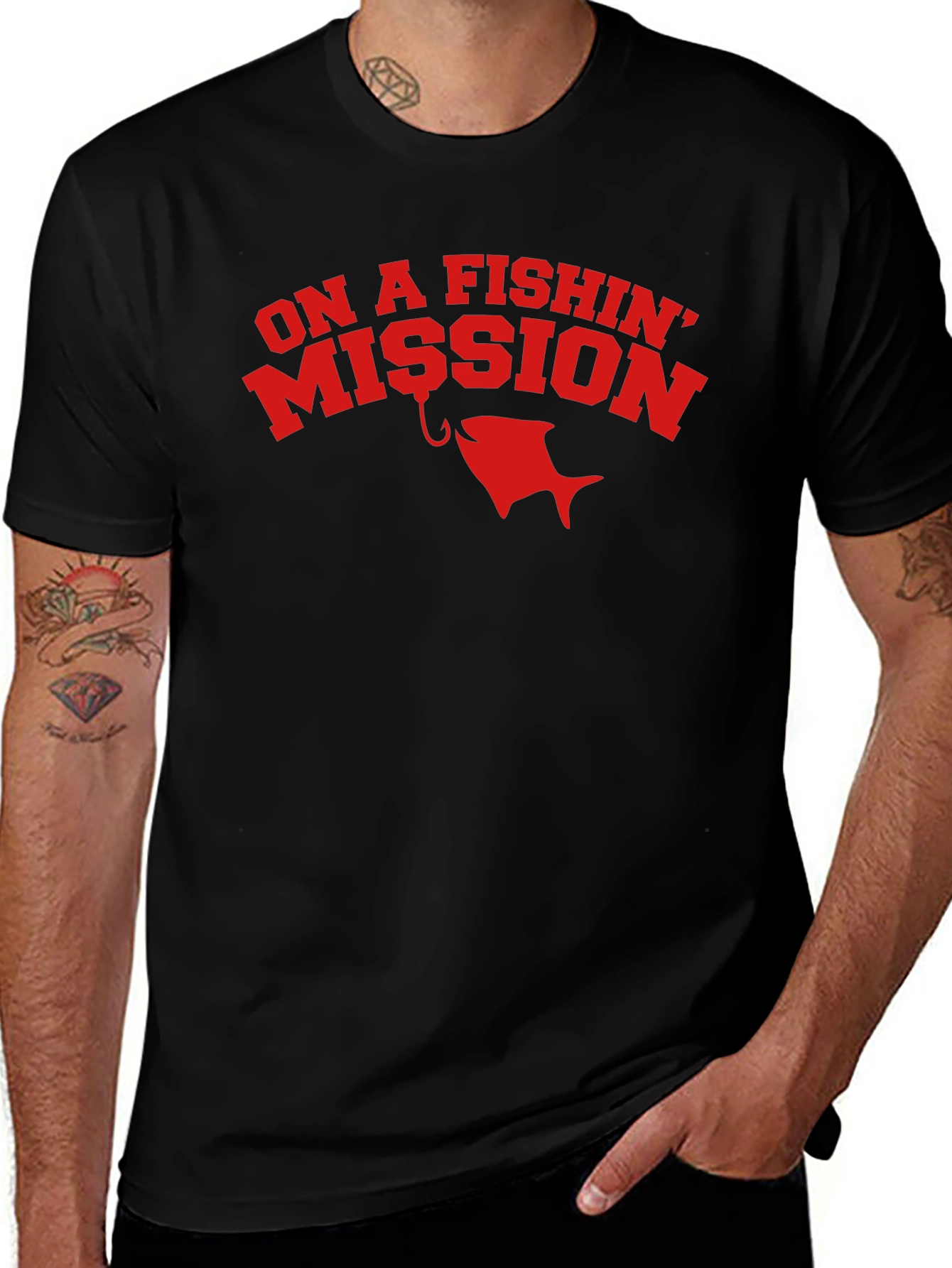 Variant 8 of On A Fishin' Mission Graphic T-Shirt