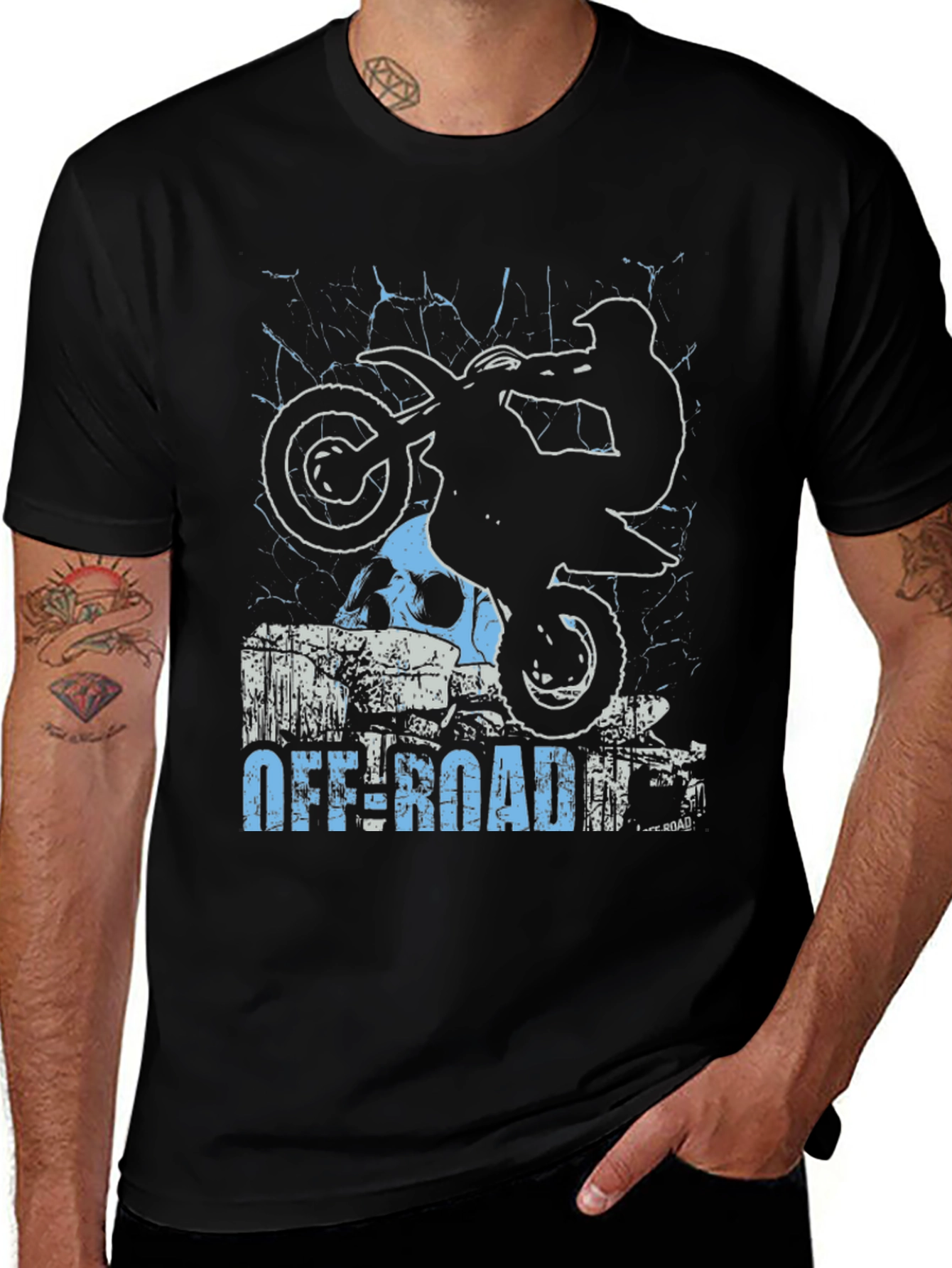 Variant 13 of Off-Road Motorcycle Graphic T-Shirt