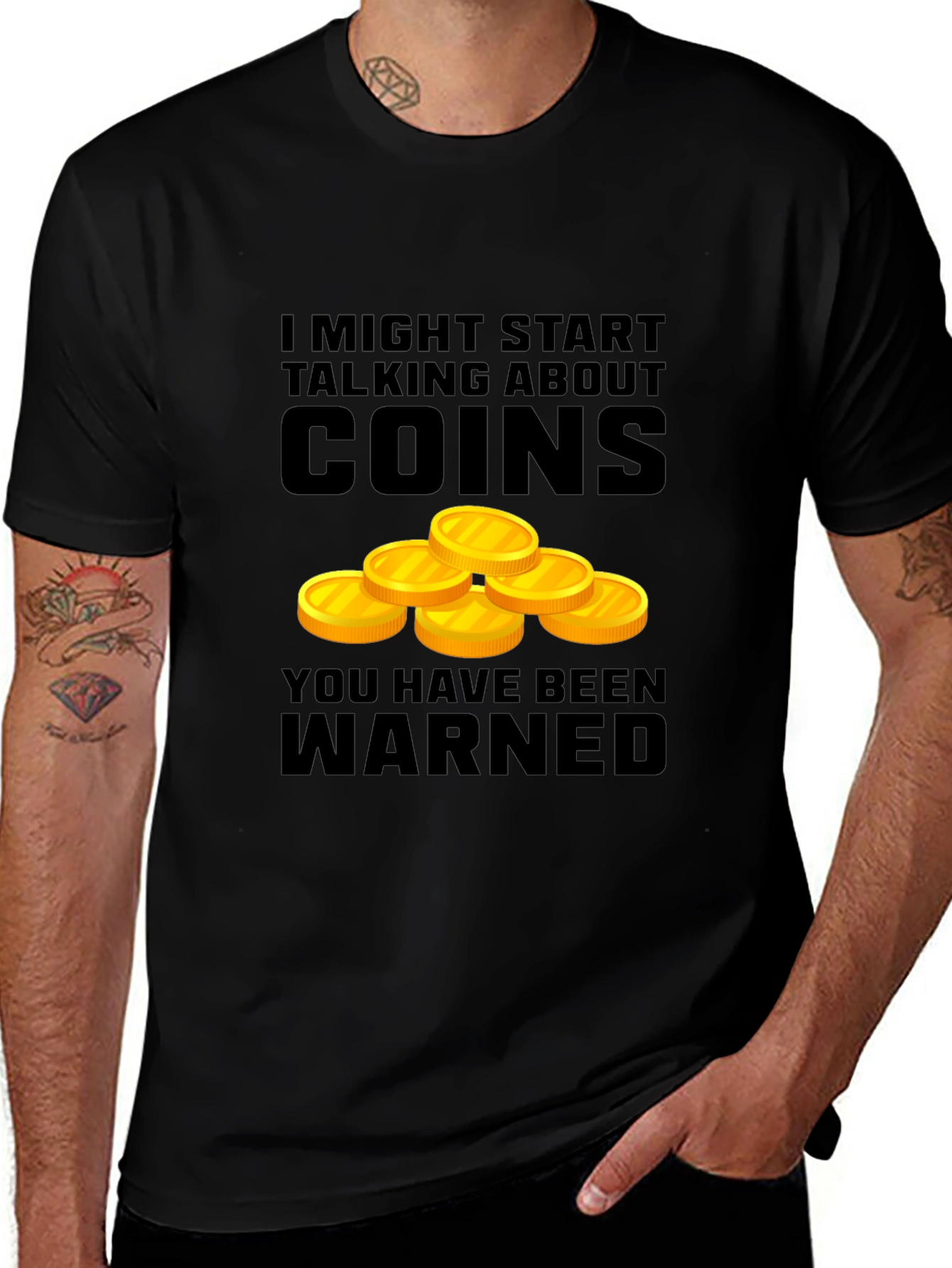 Variant 17 of Coin Collector Warning T-Shirt - Numismatist Gift