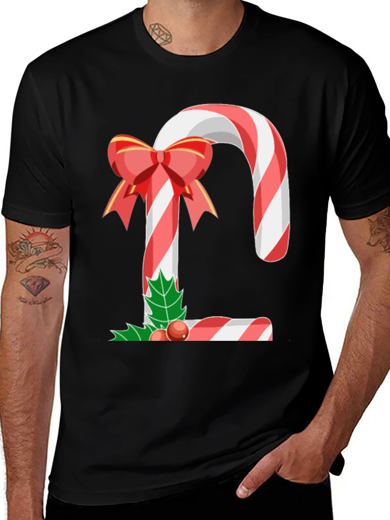 Variant 8 of Festive Candy Cane T-Shirt
