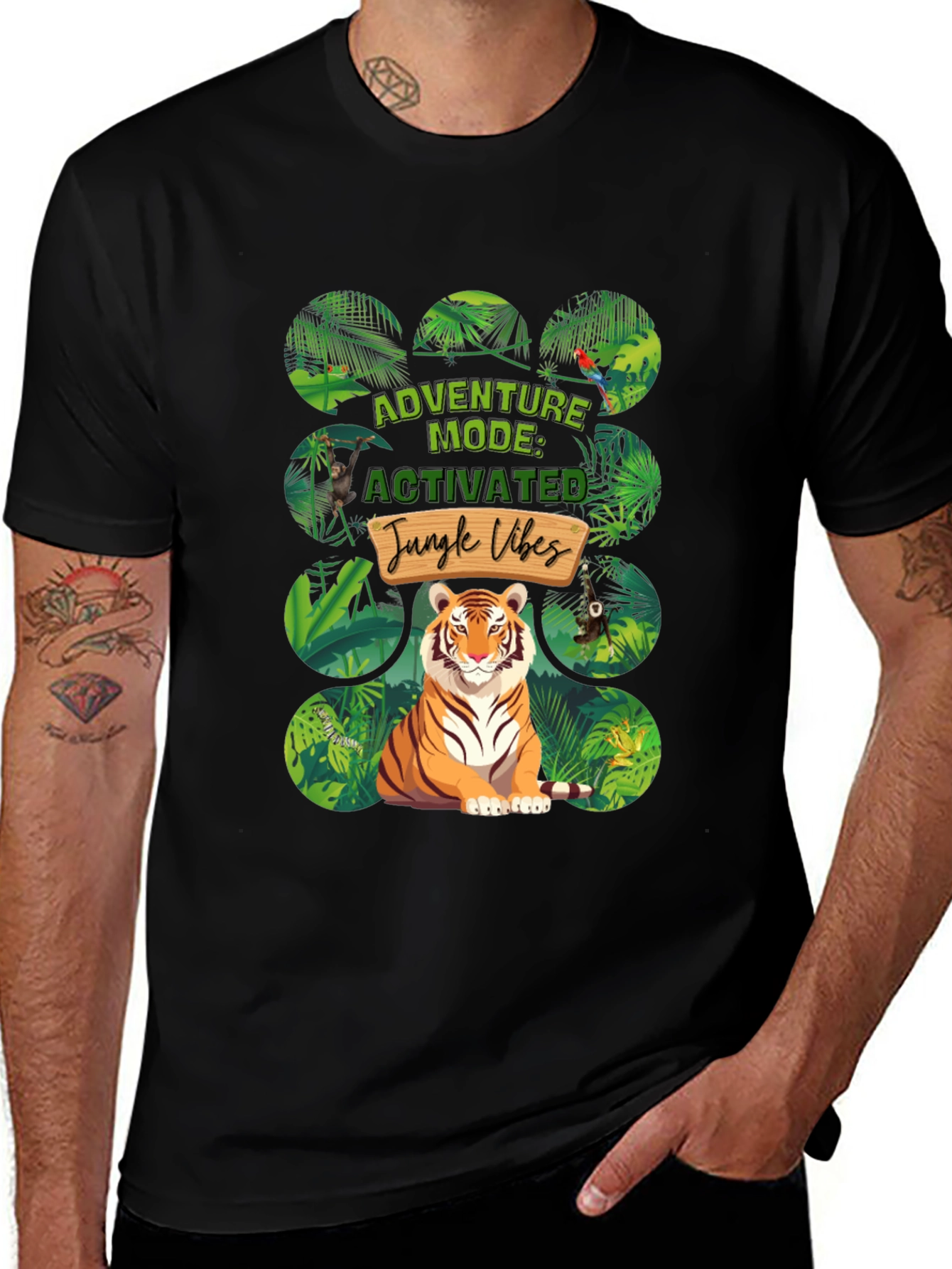 Variant 11 of Adventure Mode Activated Jungle Vibes T-Shirt