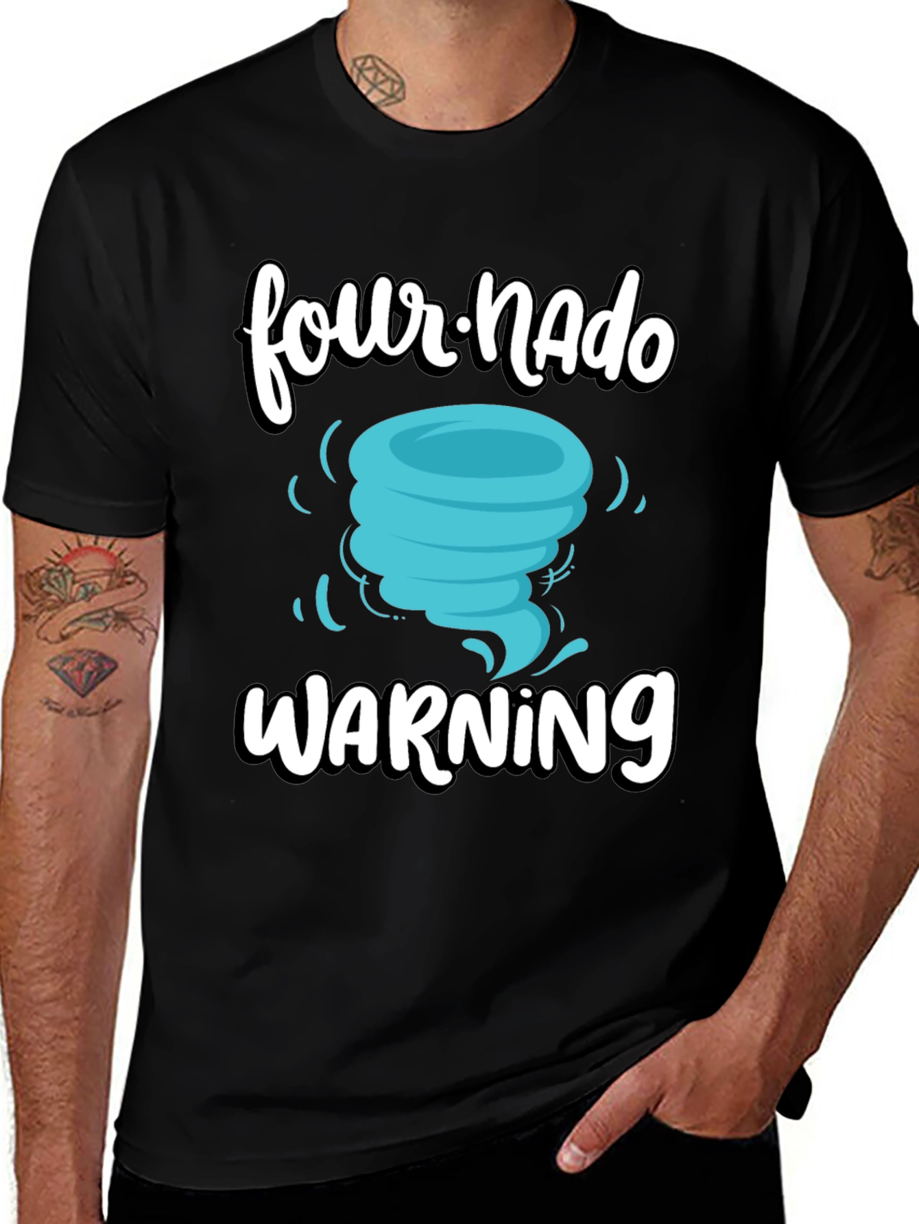 Variant 12 of Four-Nado Warning Graphic Tee