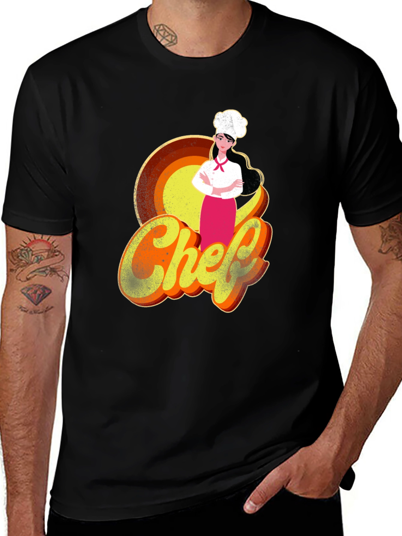 Variant 30 of Chef Graphic T-Shirt - Retro Style Cook Tee