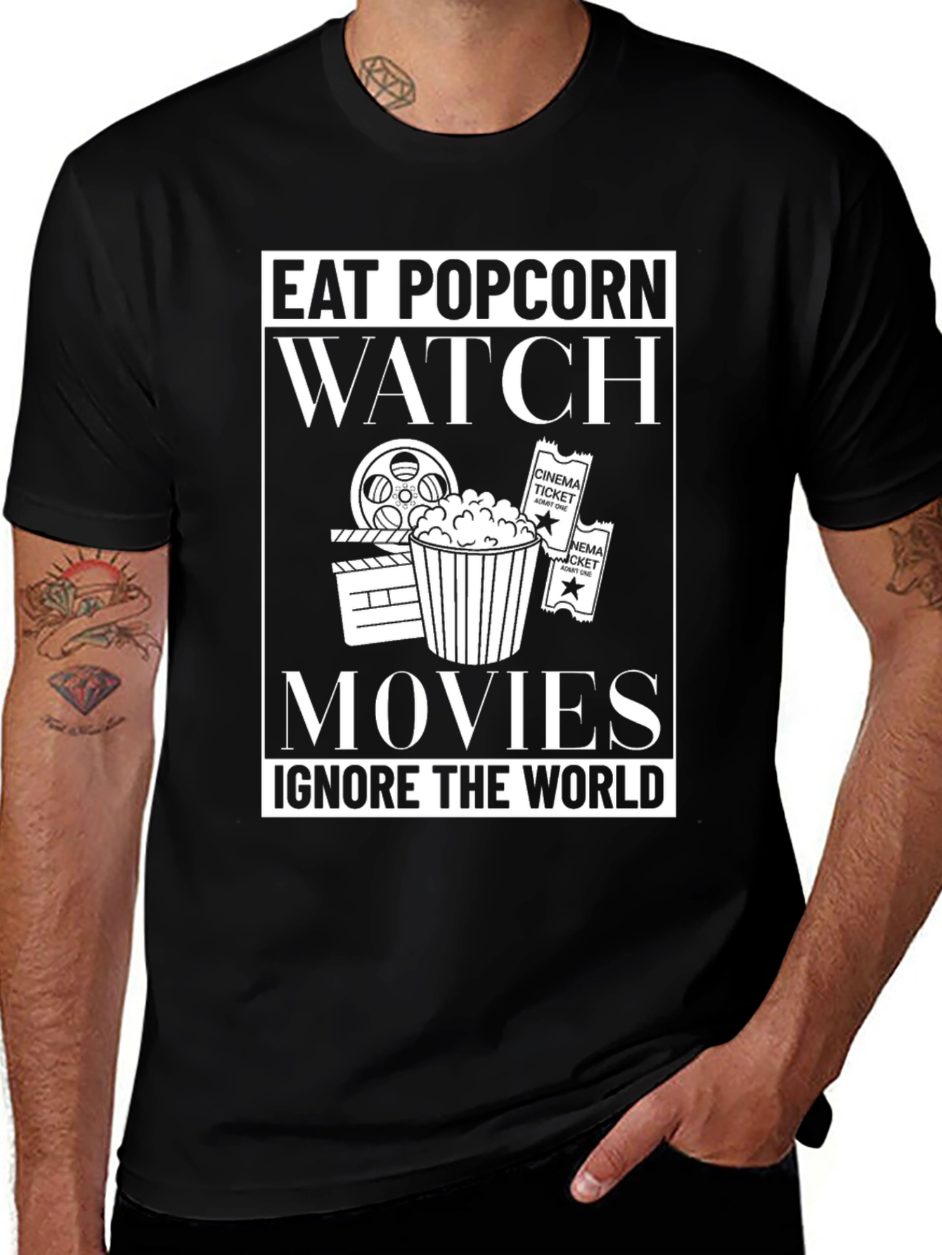 Eat Popcorn, Watch Movies T-Shirt