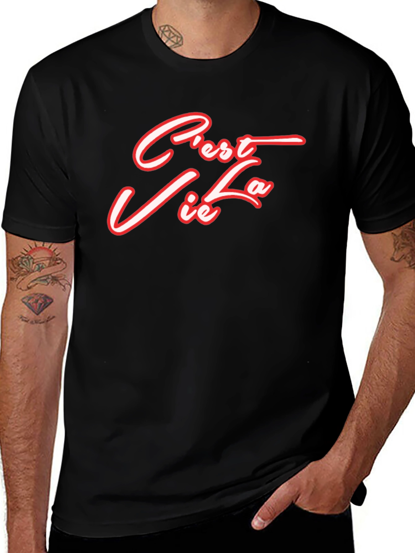 Variant 28 of C'est La Vie Black T-Shirt