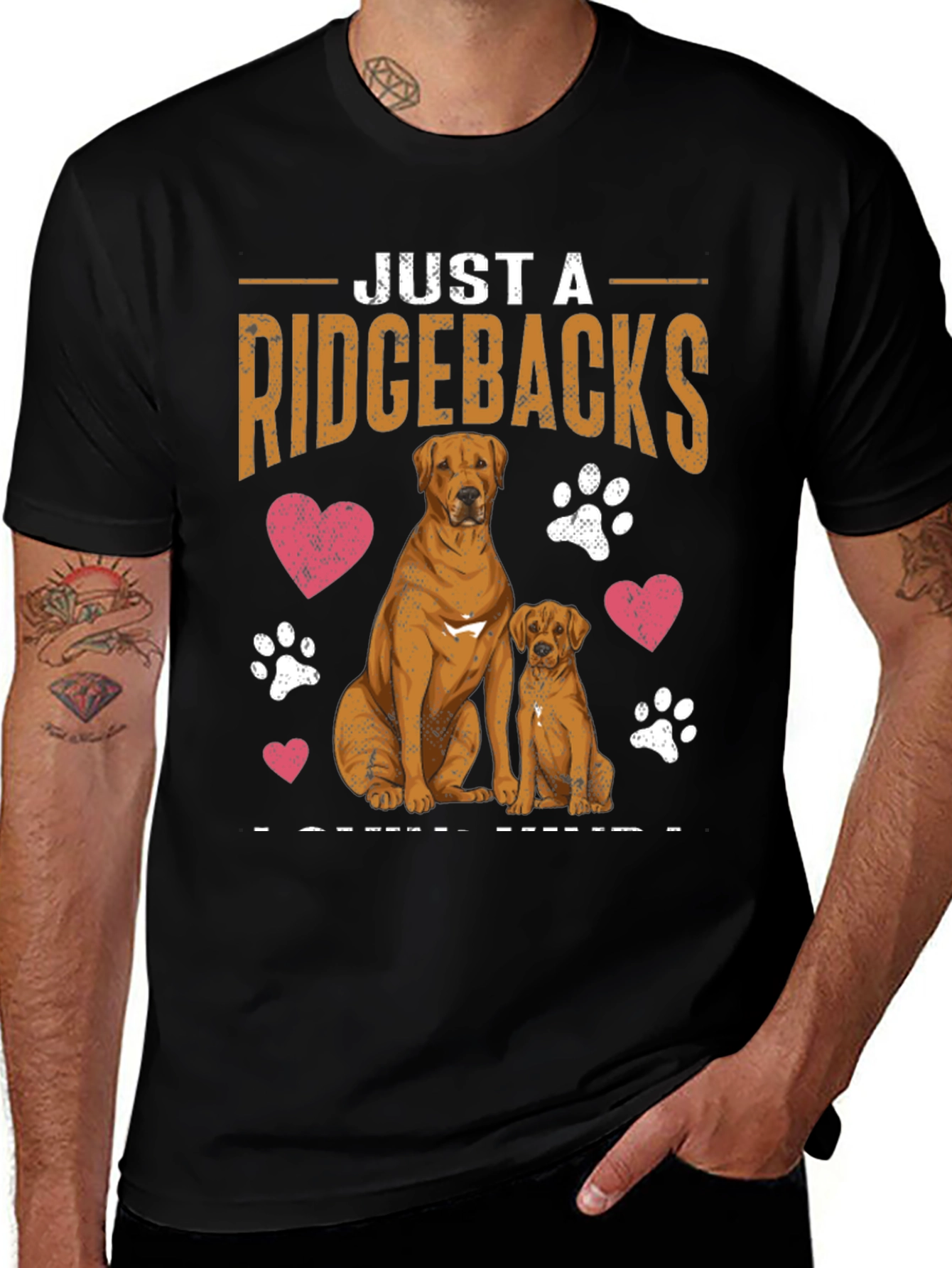 Variant 22 of Ridgebacks Lover T-Shirt: Just a Girl Who Loves Ridgebacks Tee