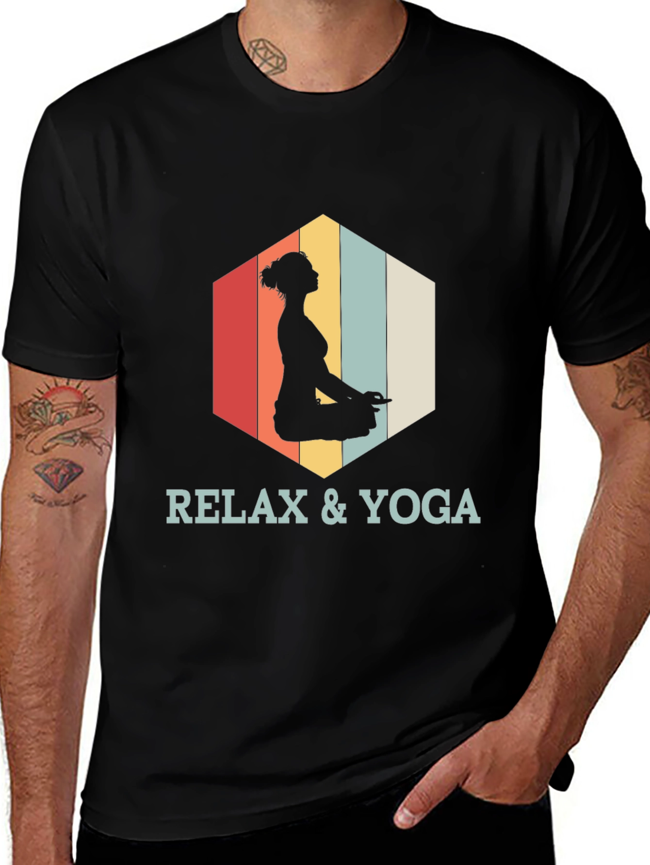 Variant 14 of Relax & Yoga Graphic Tee - Meditation Shirt