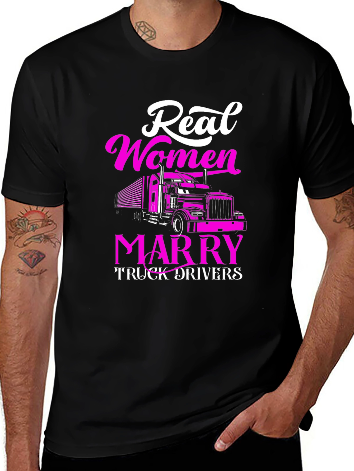 Variant 14 of Real Women Marry Truck Drivers Graphic Tee
