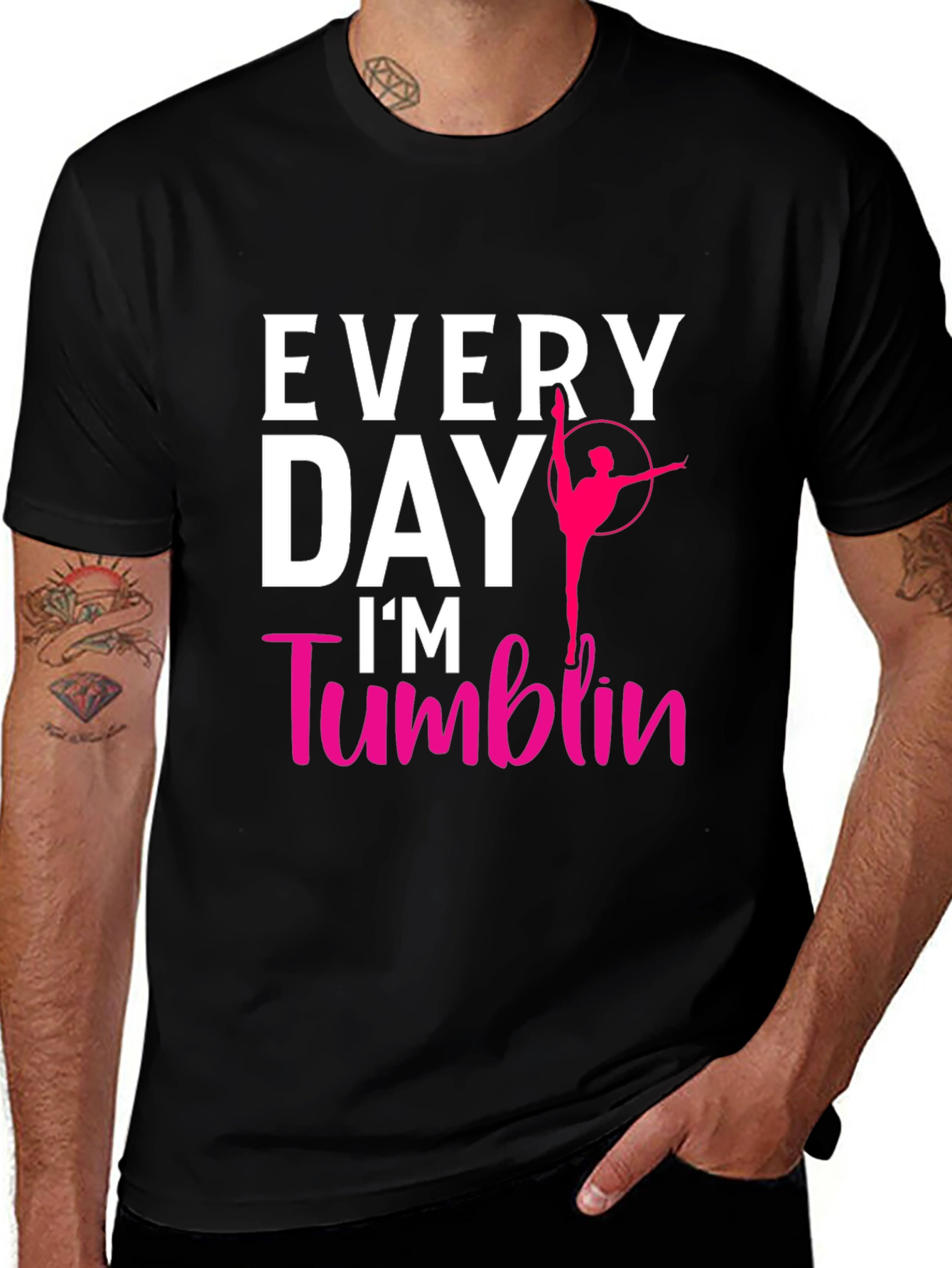 Variant 18 of Every Day I'm Tumblin' T-Shirt Gymnastics