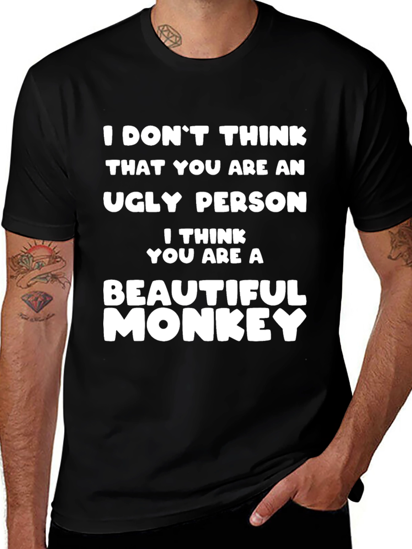 Variant 15 of Funny Beautiful Monkey Graphic T-Shirt
