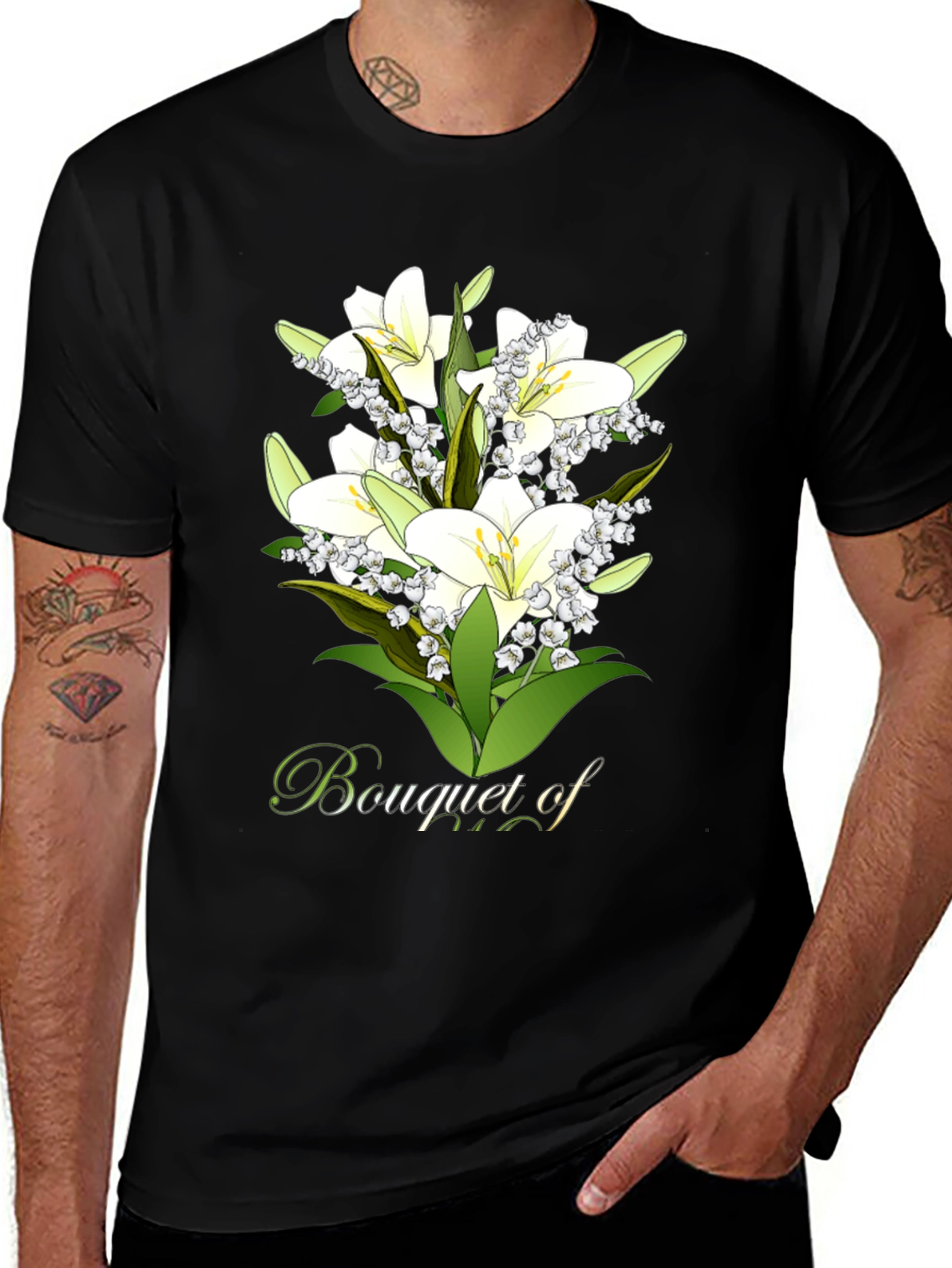 Variant 20 of Floral Bouquet T-Shirt - Stylish Graphic Tee