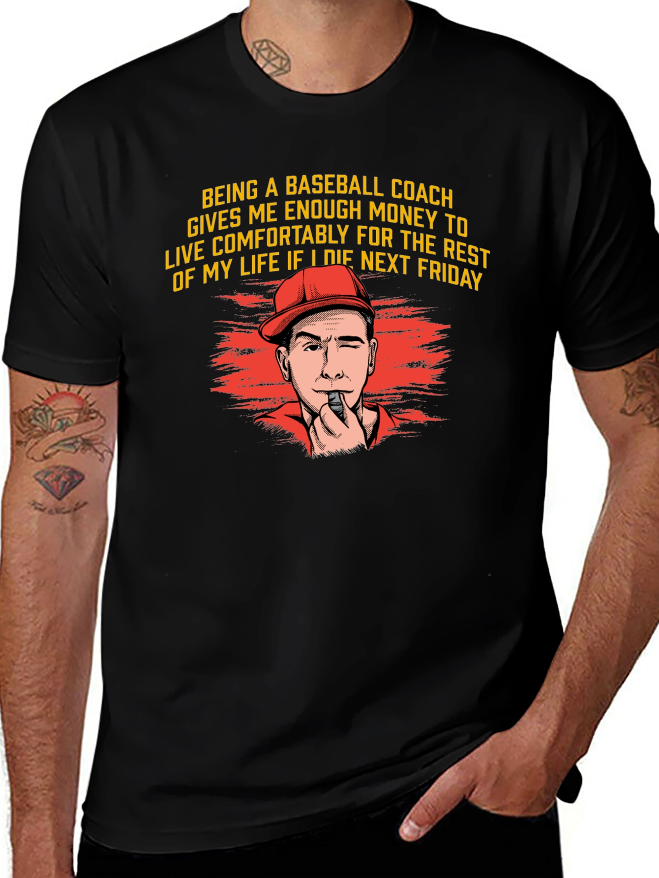 Variant 24 of Baseball Coach Money T-Shirt