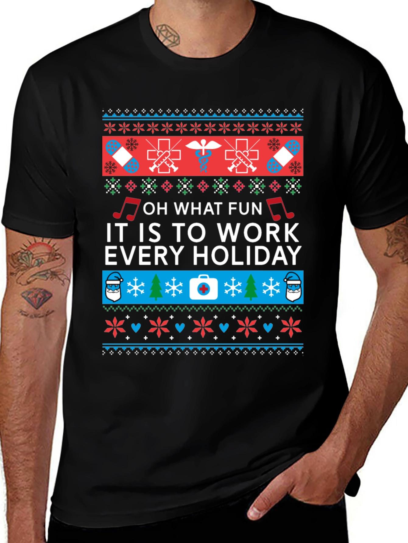 Variant 29 of Holiday Work T-Shirt - Nurse/Doctor Novelty
