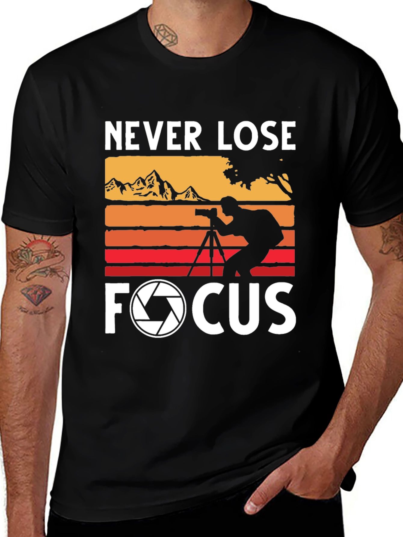 Variant 24 of Never Lose Focus Photographer T-Shirt