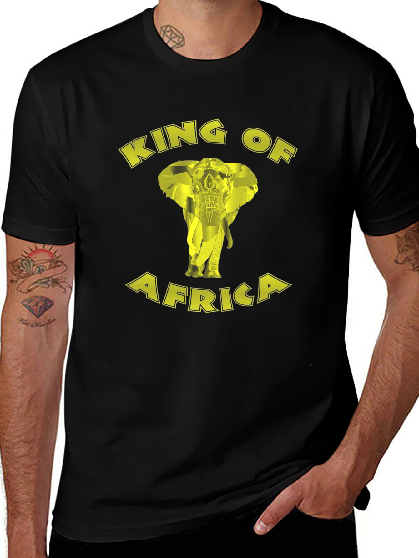 Variant 11 of King of Africa Elephant Graphic T-Shirt