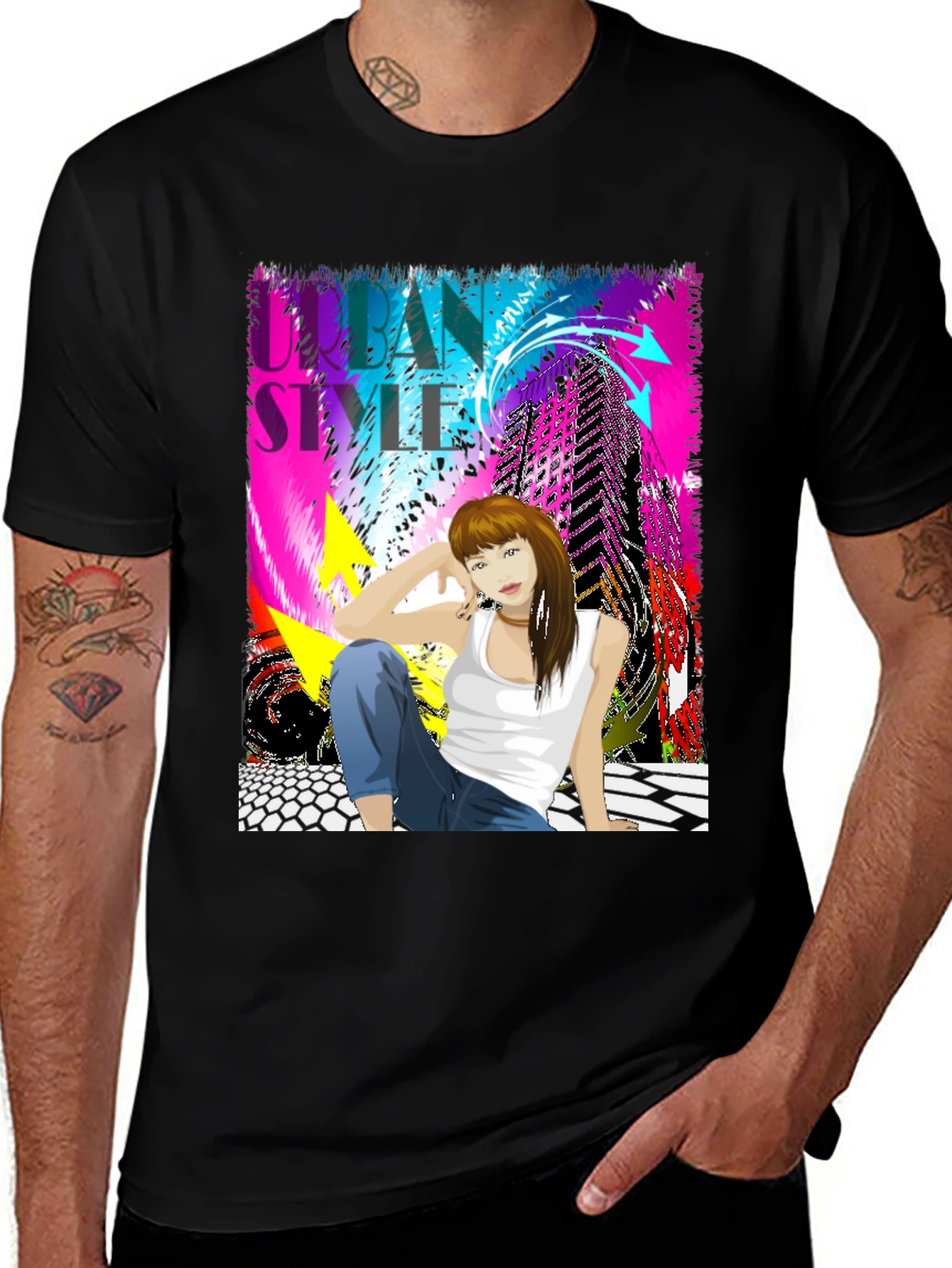Variant 18 of Urban Style Graphic Tee - Modern Streetwear Design