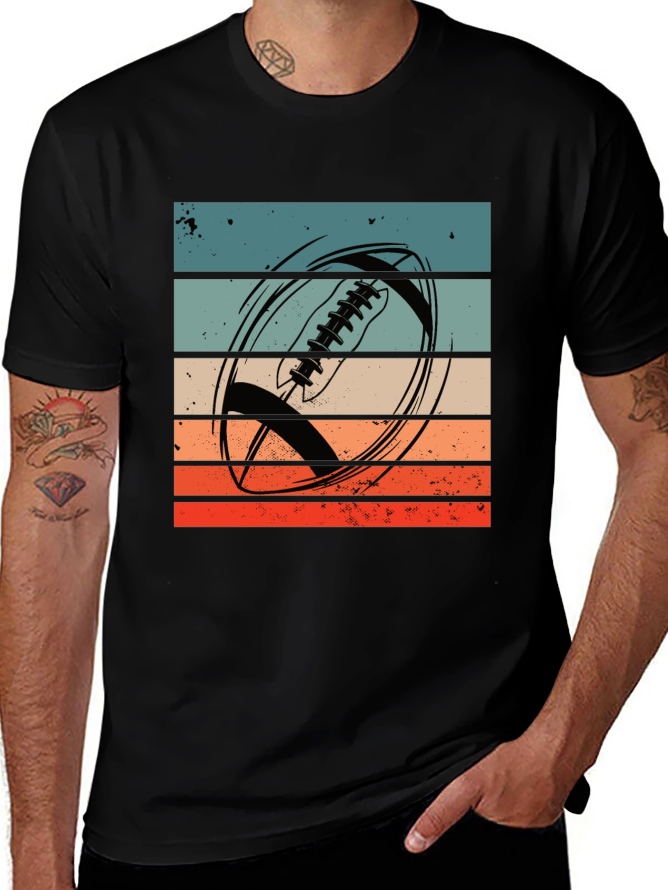 Variant 26 of Retro Football T-Shirt - Vintage Style Tee