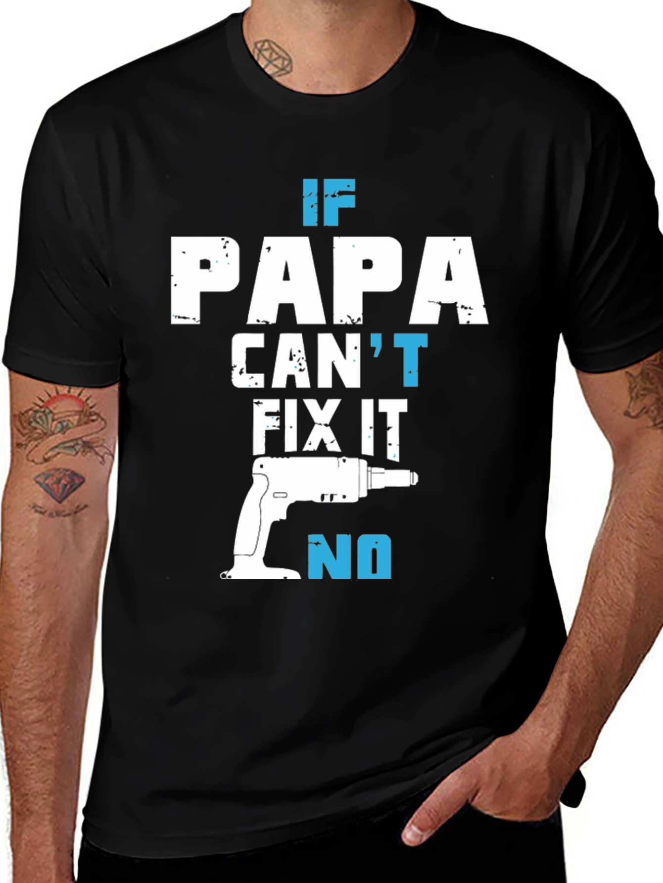 Variant 7 of Dad Fix It T-Shirt Funny Papa Father's Day