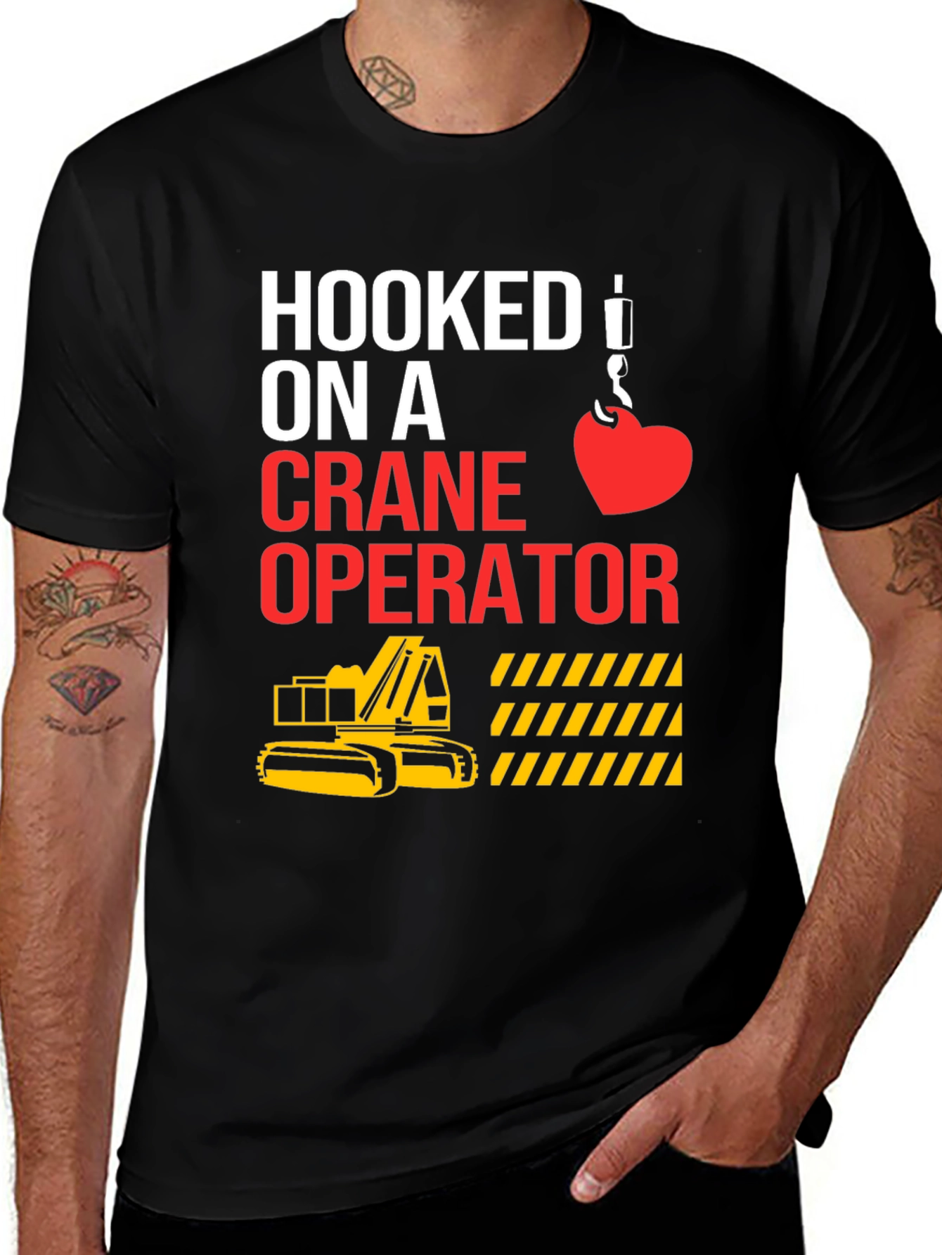 Hooked On A Crane Operator Tee
