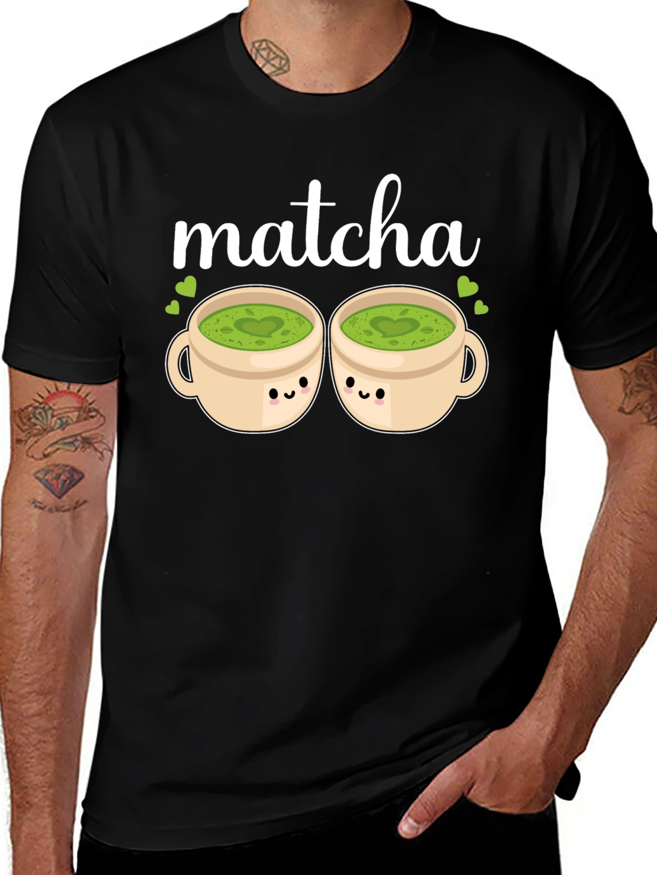 Variant 23 of Matcha Lover's Tee: Kawaii Cups Graphic T-Shirt