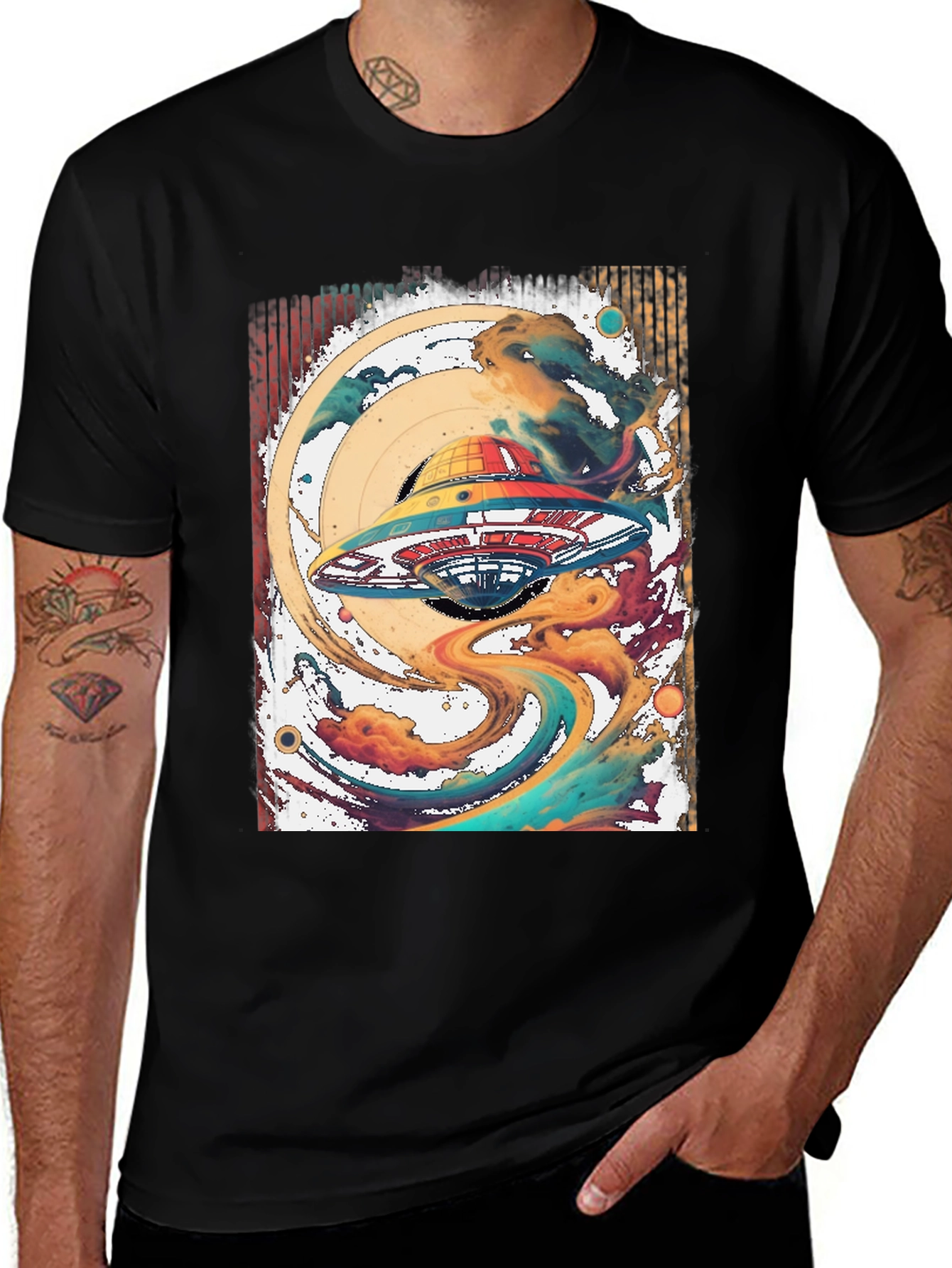 Variant 17 of UFO Galaxy T-Shirt