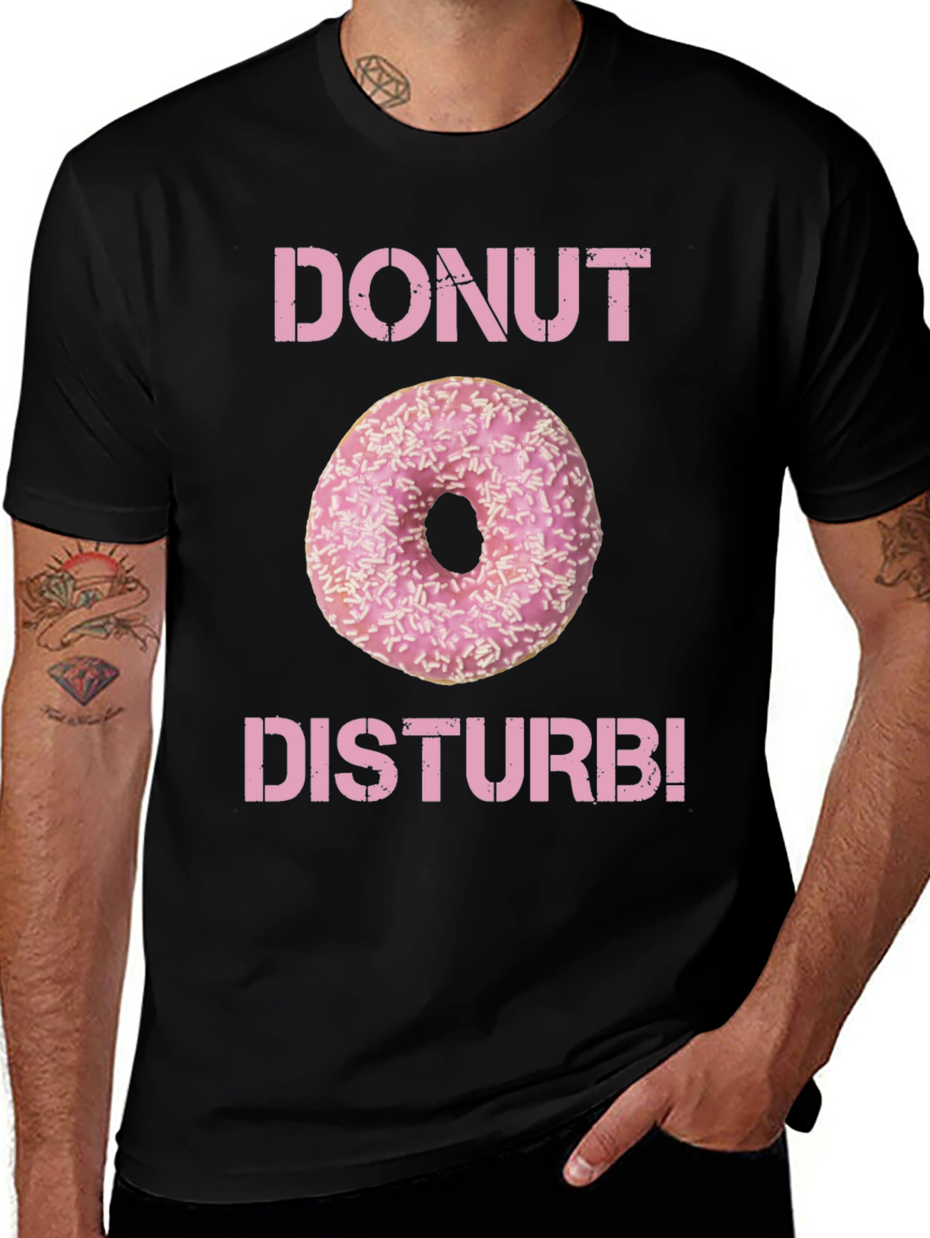 Variant 28 of Donut Disturb T-Shirt - Funny Foodie Tee