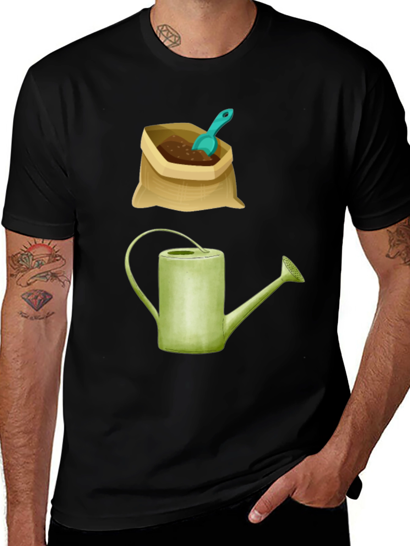 Gardener's Delight Tee - Bag of Soil & Watering Can