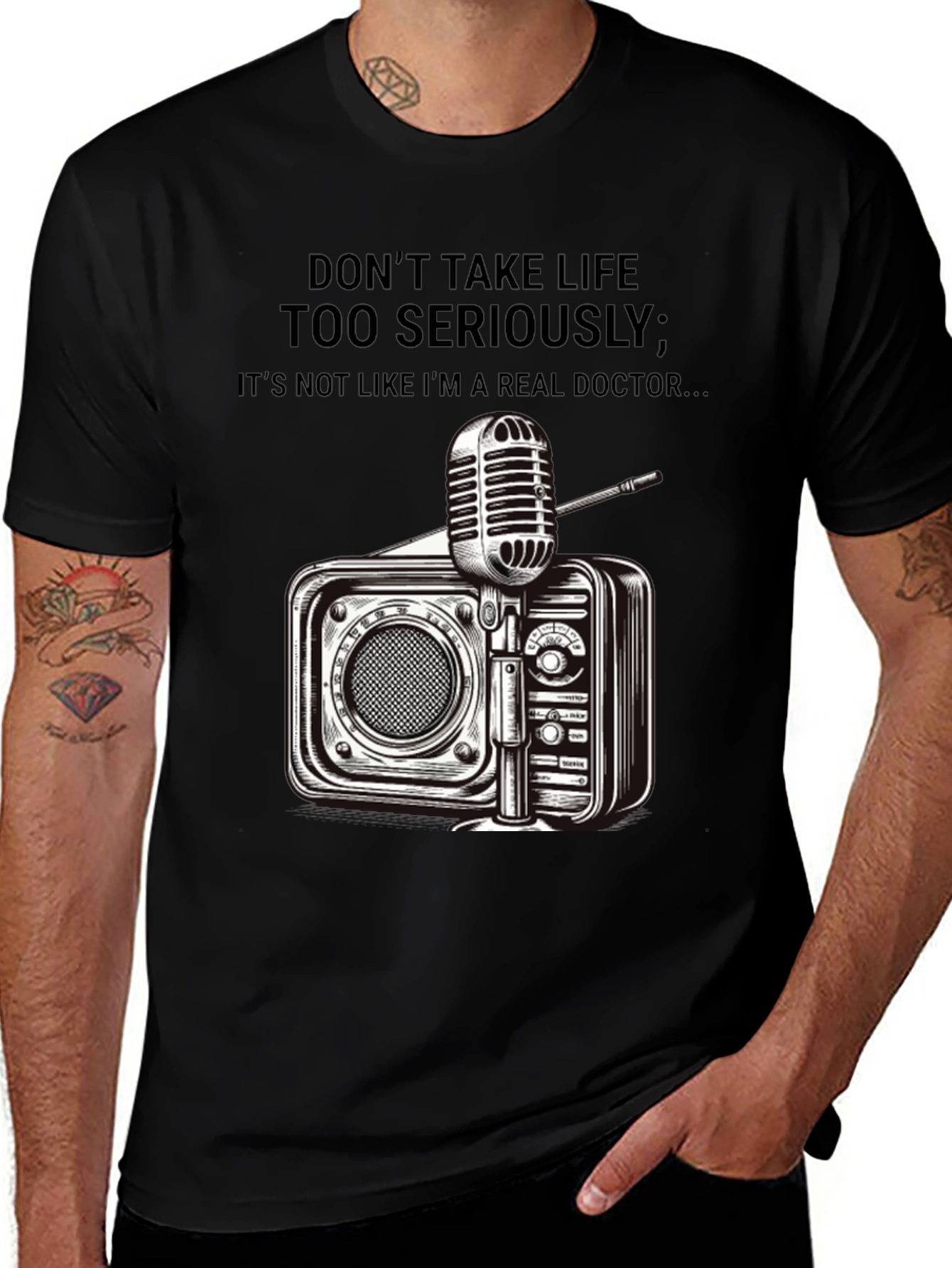 Variant 21 of Humorous Radio Doctor T-Shirt