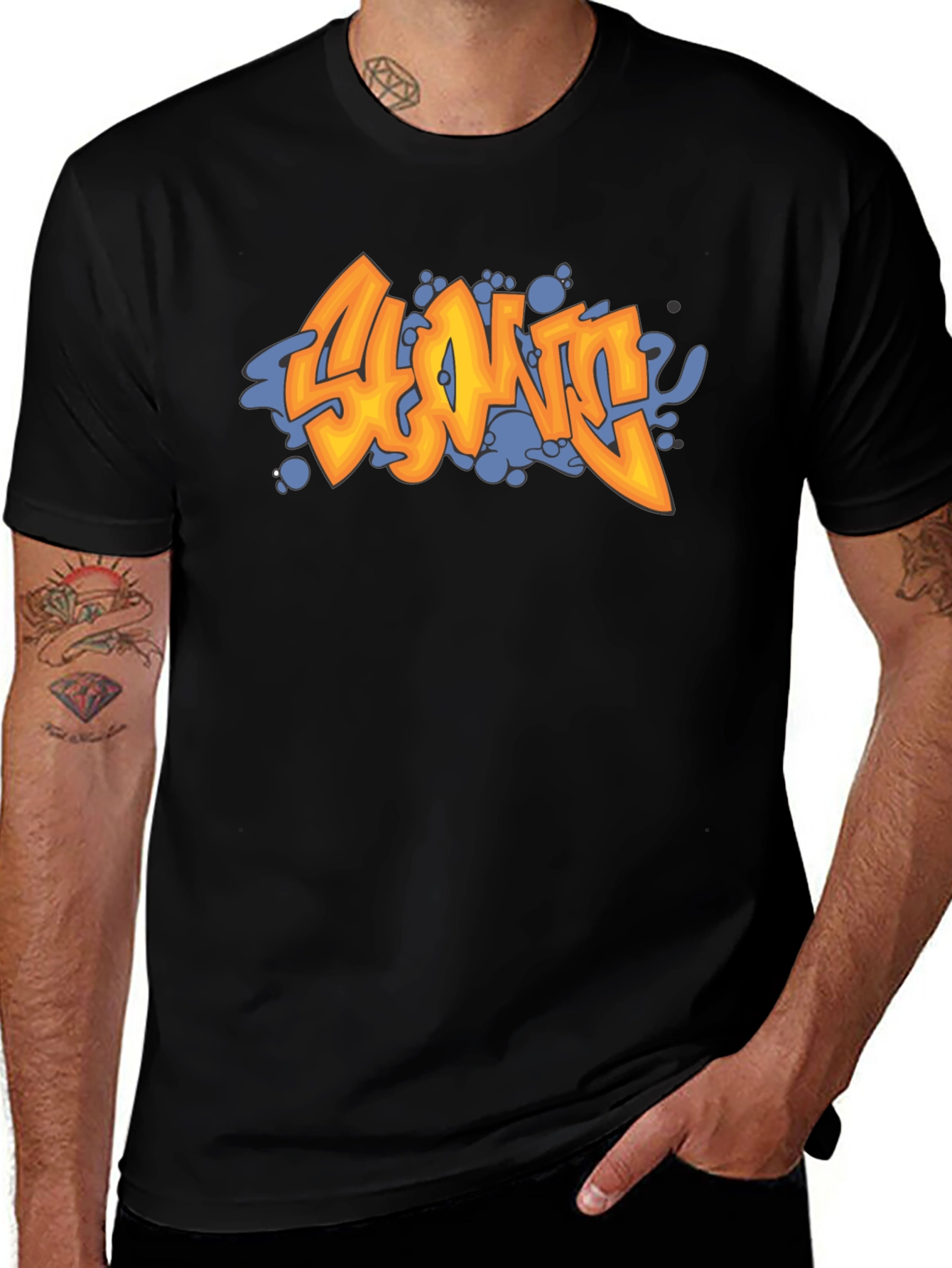 Variant 16 of Edgy Graffiti T-Shirt - Cool Streetwear Design