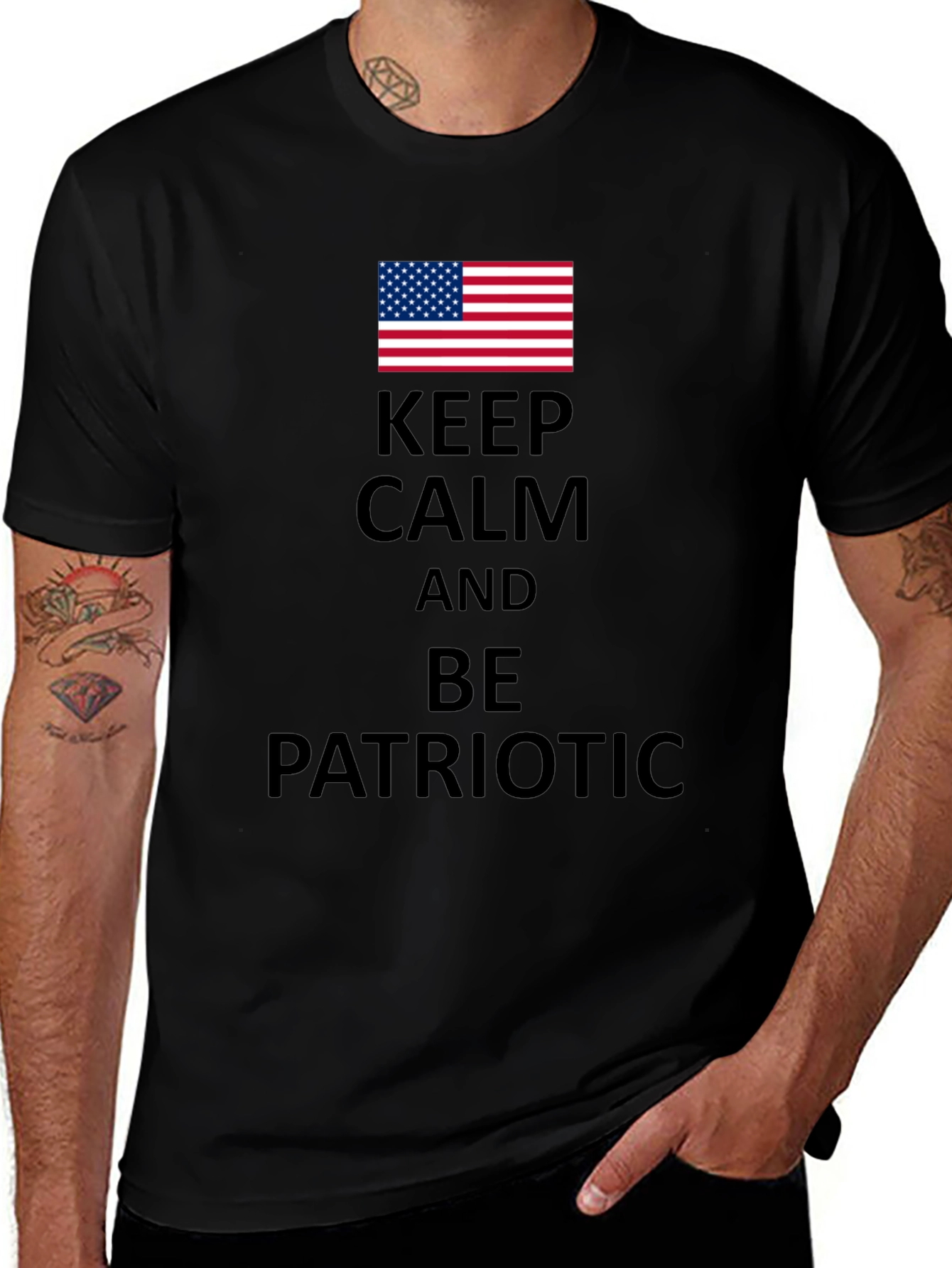 Variant 4 of Keep Calm Patriotic T-Shirt