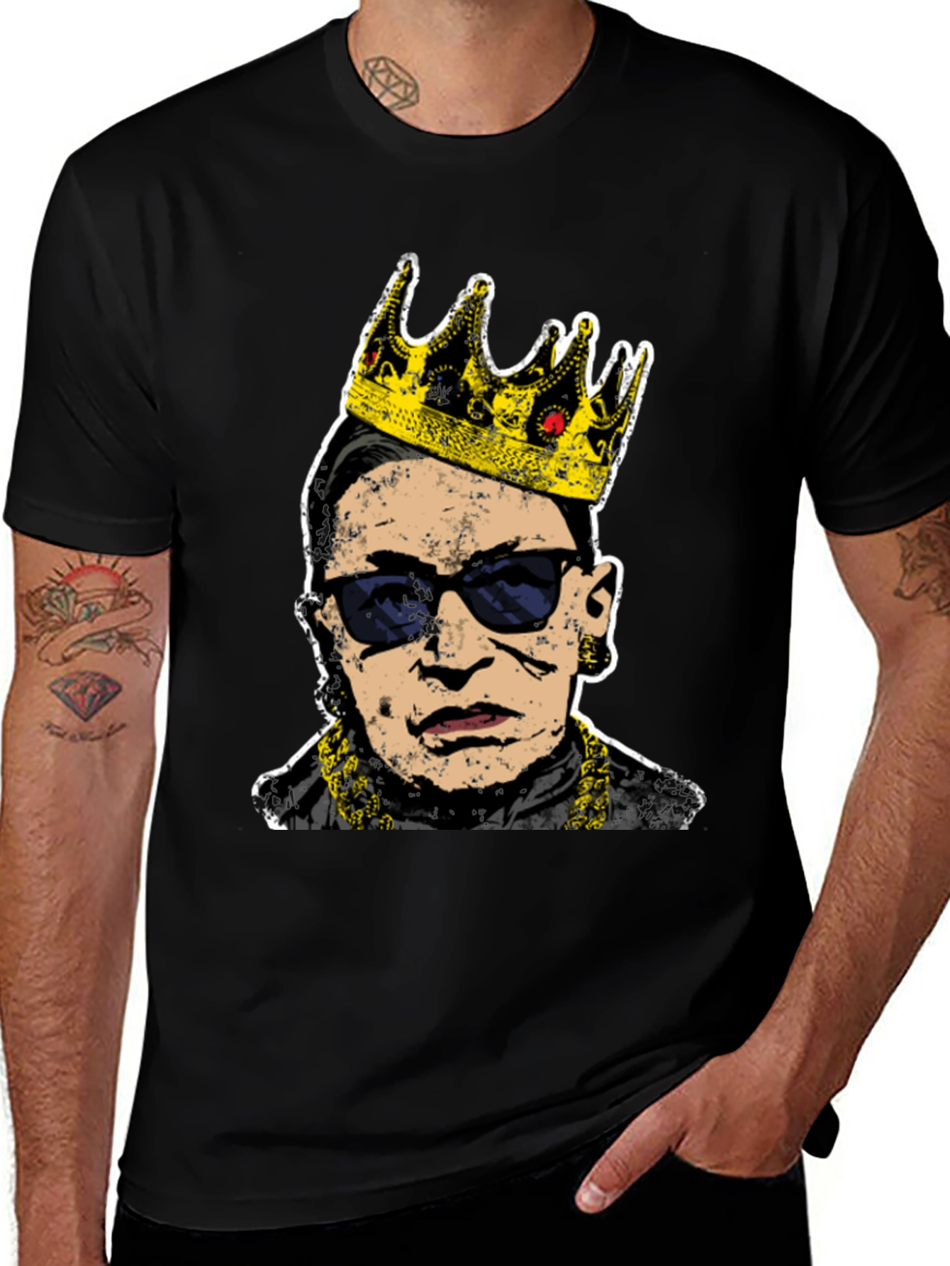 RBG Crowned Graphic Tee - Black