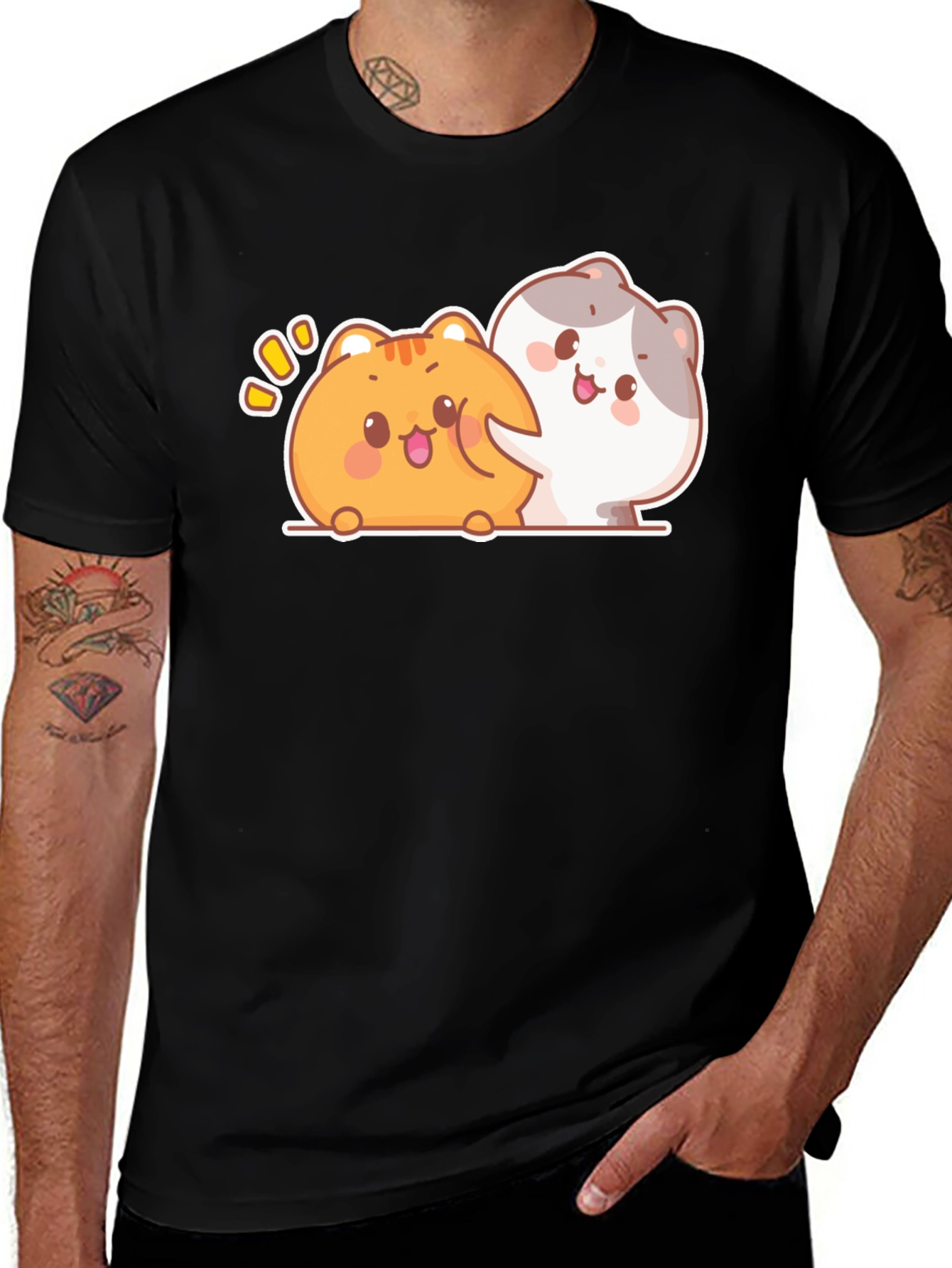 Variant 20 of Cute Kawaii Cats Graphic Tee