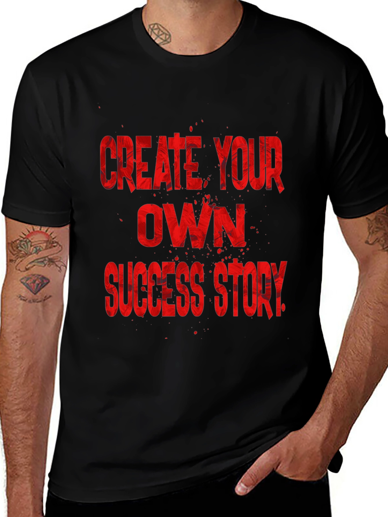 Variant 3 of Create Your Own Success Story Black T-Shirt
