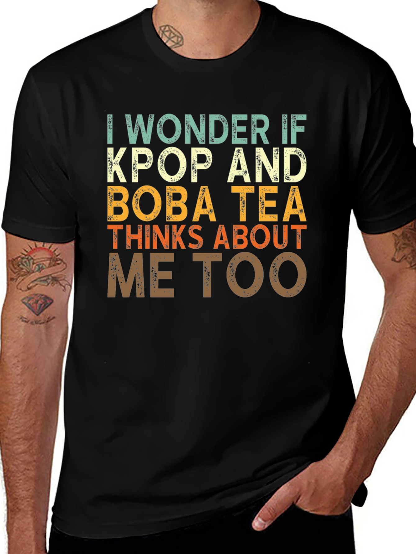 KPOP and Boba Tea Graphic T-Shirt