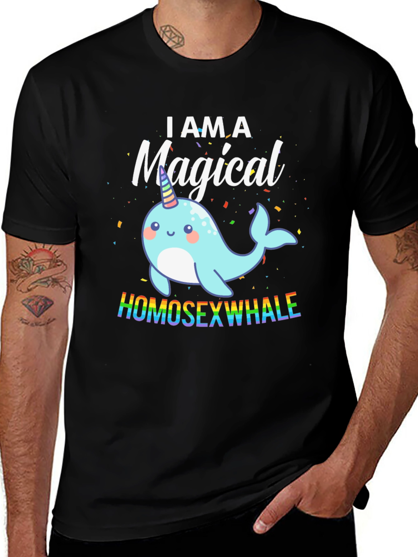 Variant 8 of Magical Homosexwhale T-Shirt
