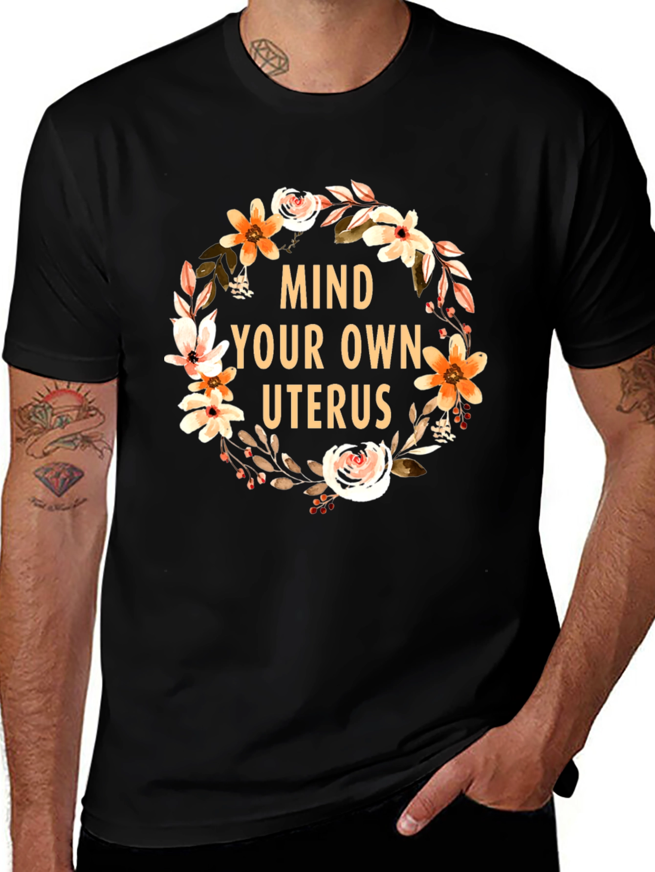 Variant 14 of Mind Your Own Uterus Graphic Tee - Pro Choice