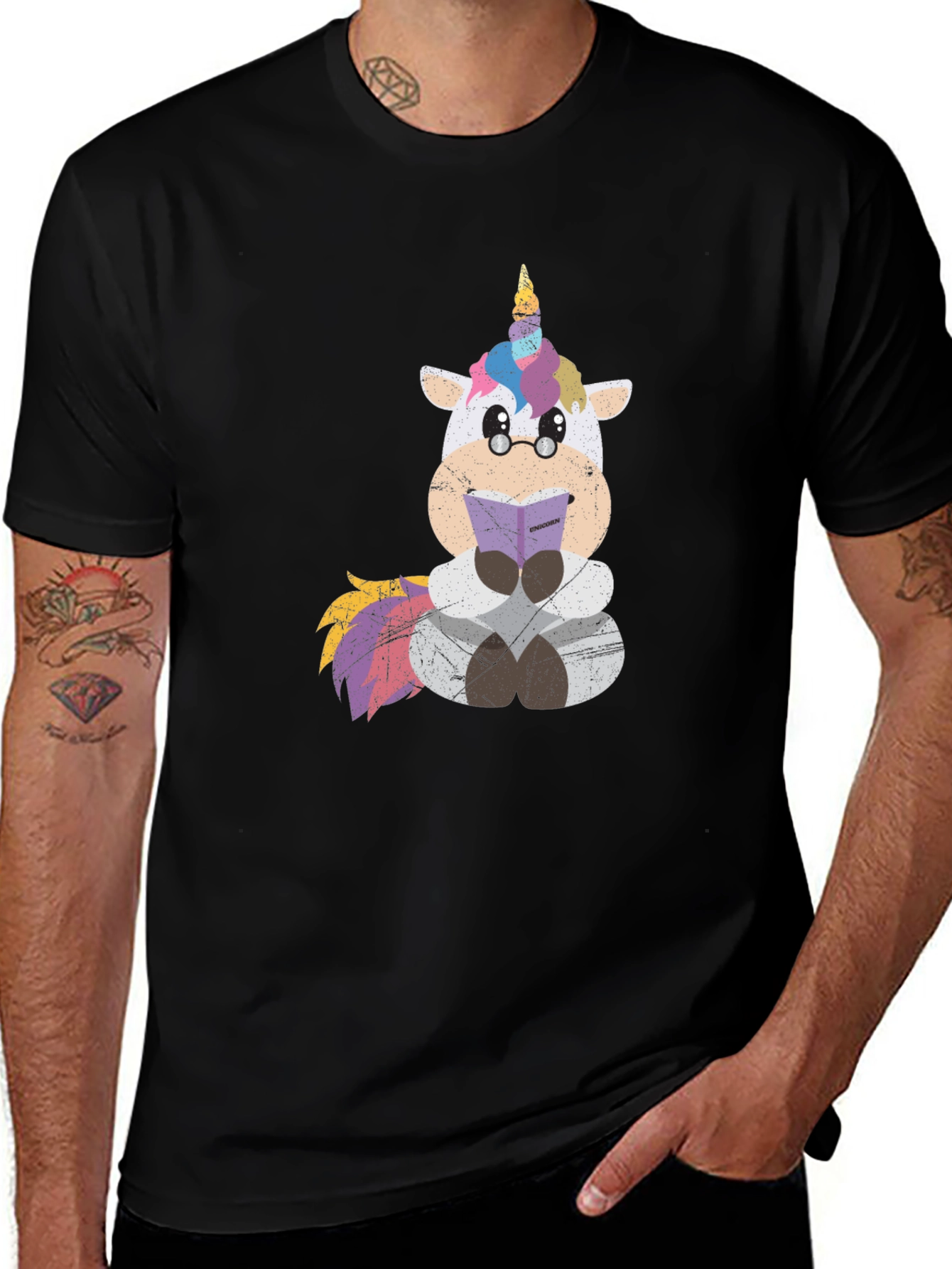 Variant 22 of Unicorn Reading Book Graphic Tee