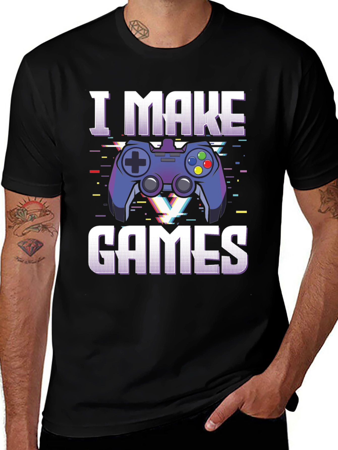 I Make Games T-Shirt - Gamer Graphic Tee